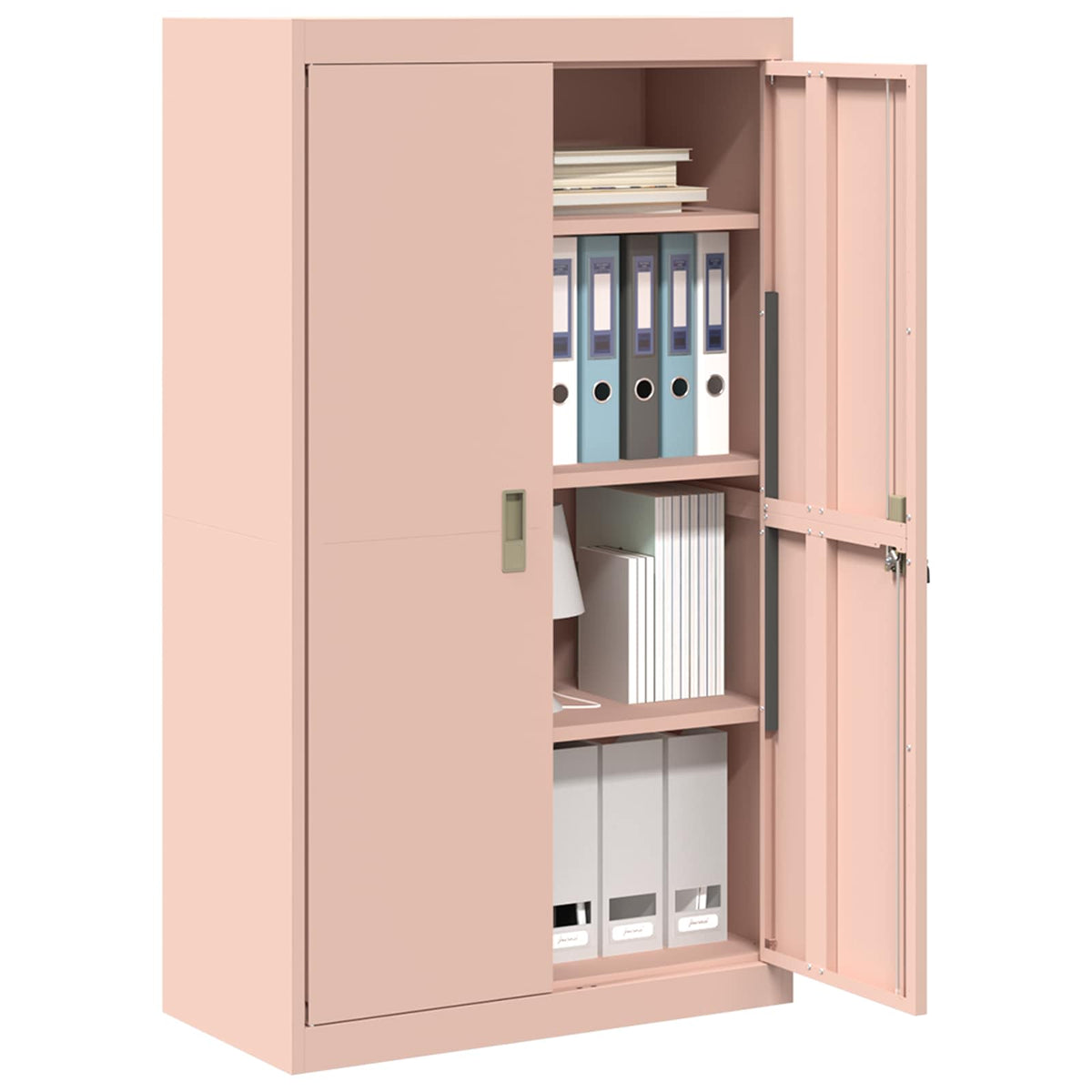 Storage Cabinet Pink 80 x 40 x140 cm Steel