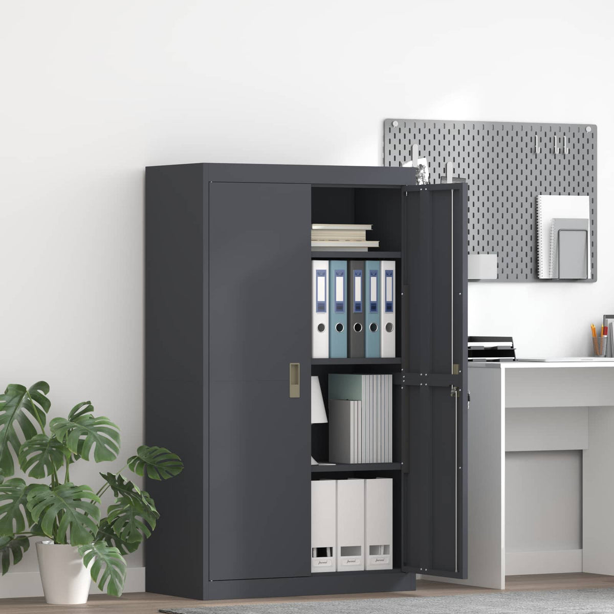 Storage Cabinet Anthracite 80 x 40 x140 cm Steel