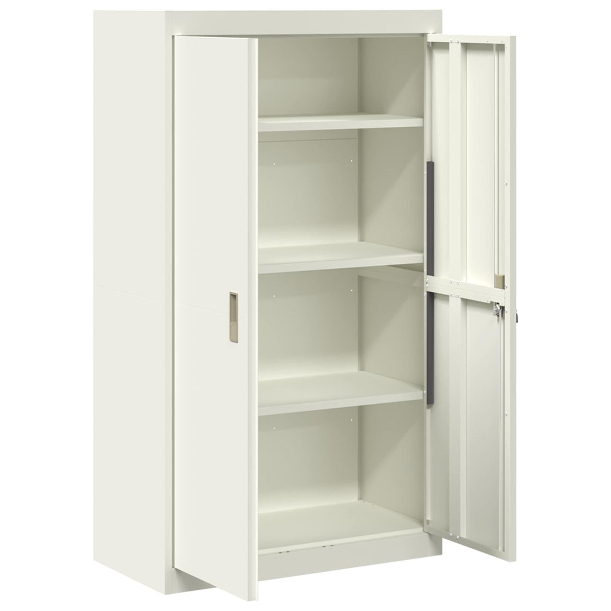 Storage Cabinet White 80 x 40 x140 cm Steel