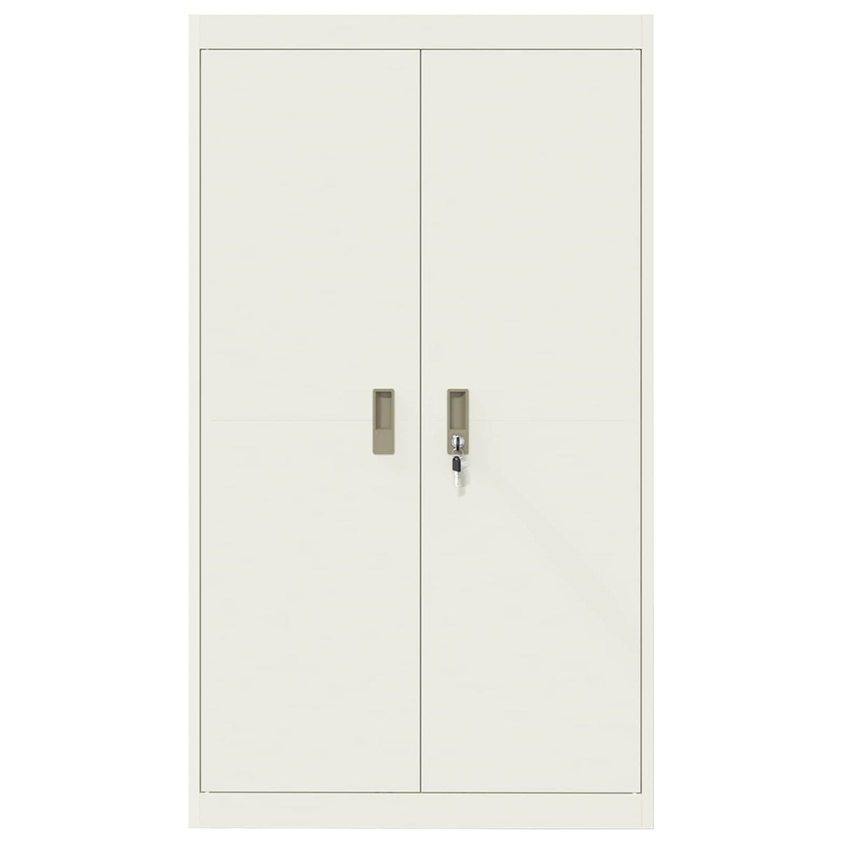 Storage Cabinet White 80 x 40 x140 cm Steel