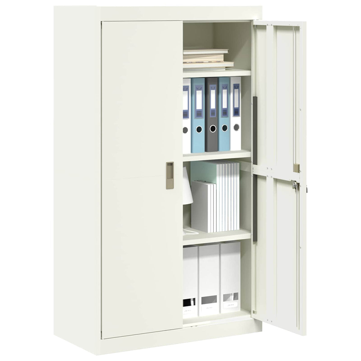 Storage Cabinet White 80 x 40 x140 cm Steel
