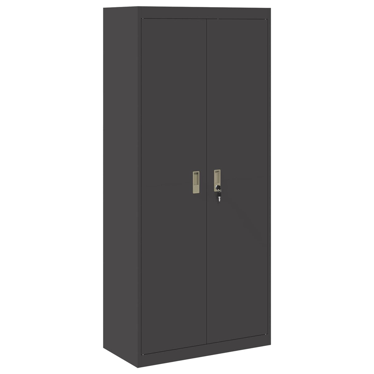 Storage Cabinet Black 80 x 40 x180 cm Steel