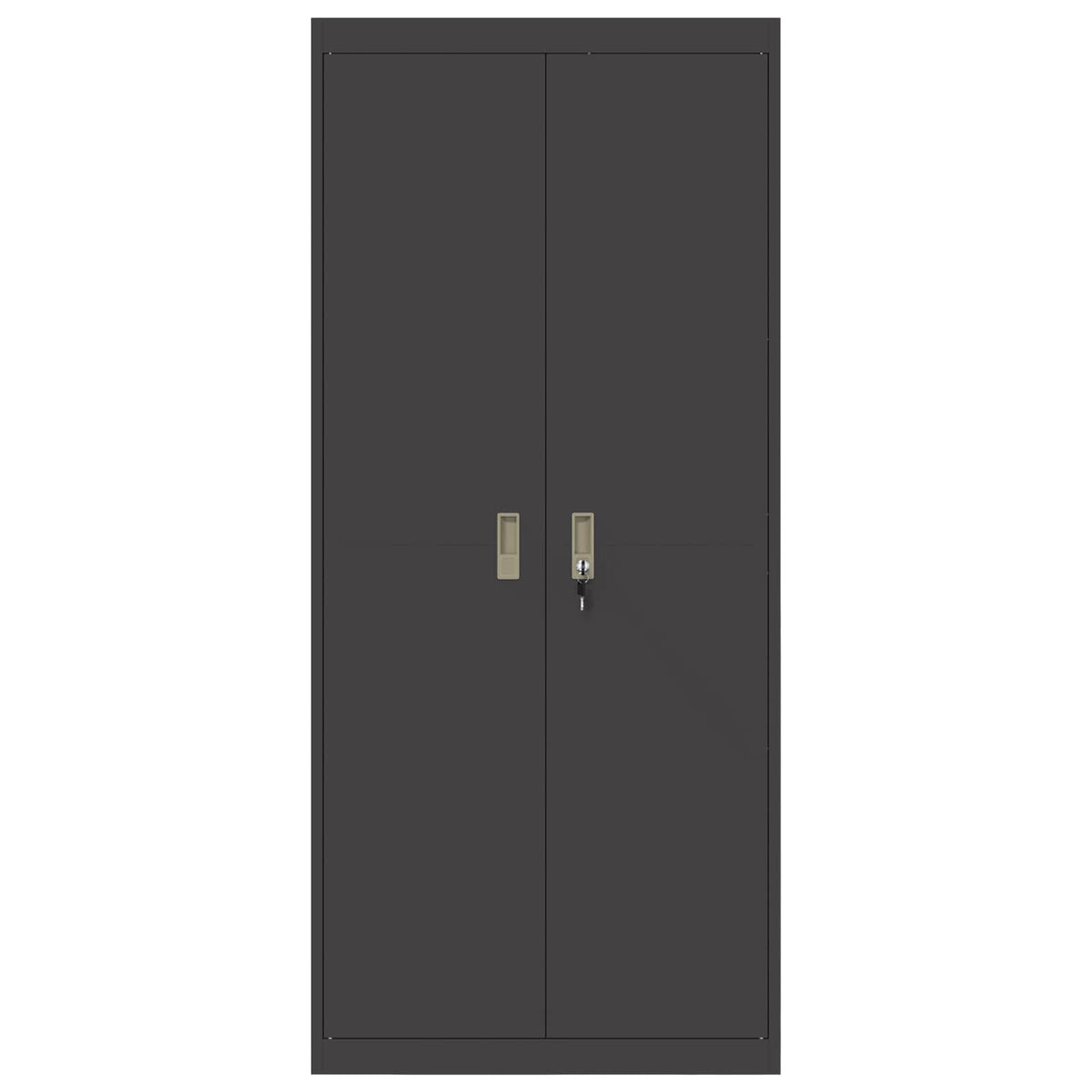 Storage Cabinet Black 80 x 40 x180 cm Steel