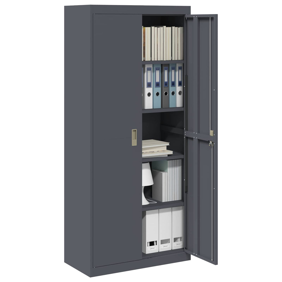 Storage Cabinet Anthracite 80 x 40 x180 cm Steel
