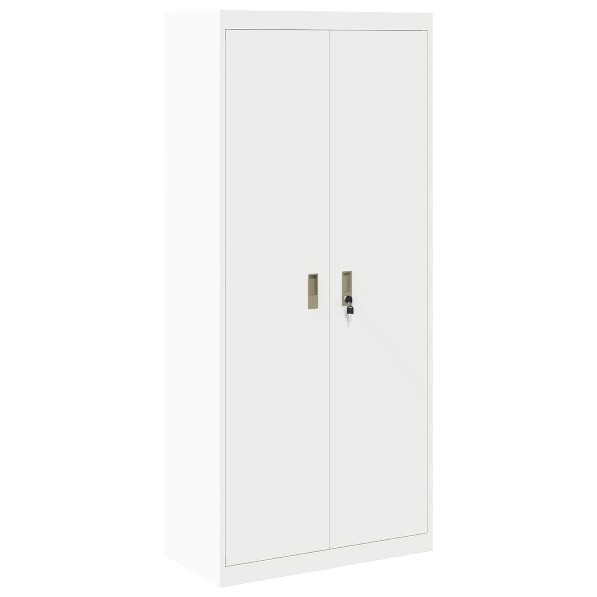 Storage Cabinet White 80 x 40 x180 cm Steel