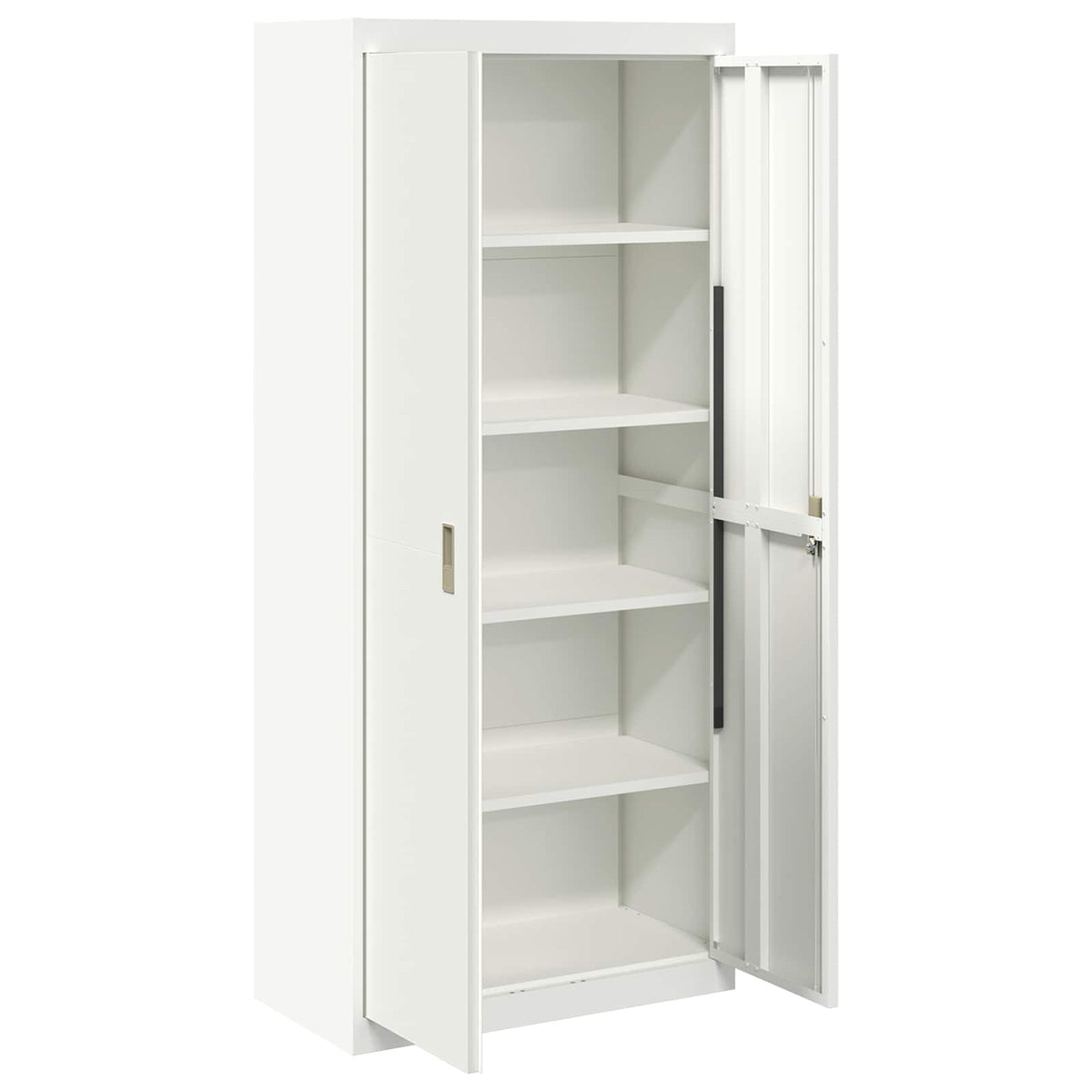 Storage Cabinet White 80 x 40 x180 cm Steel