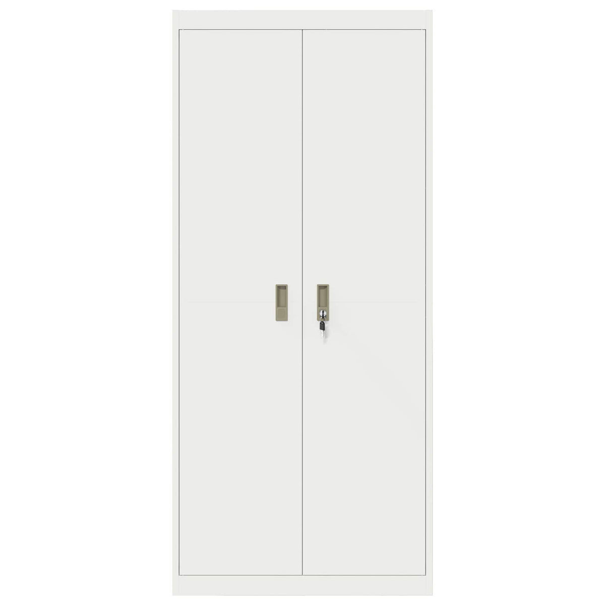 Storage Cabinet White 80 x 40 x180 cm Steel