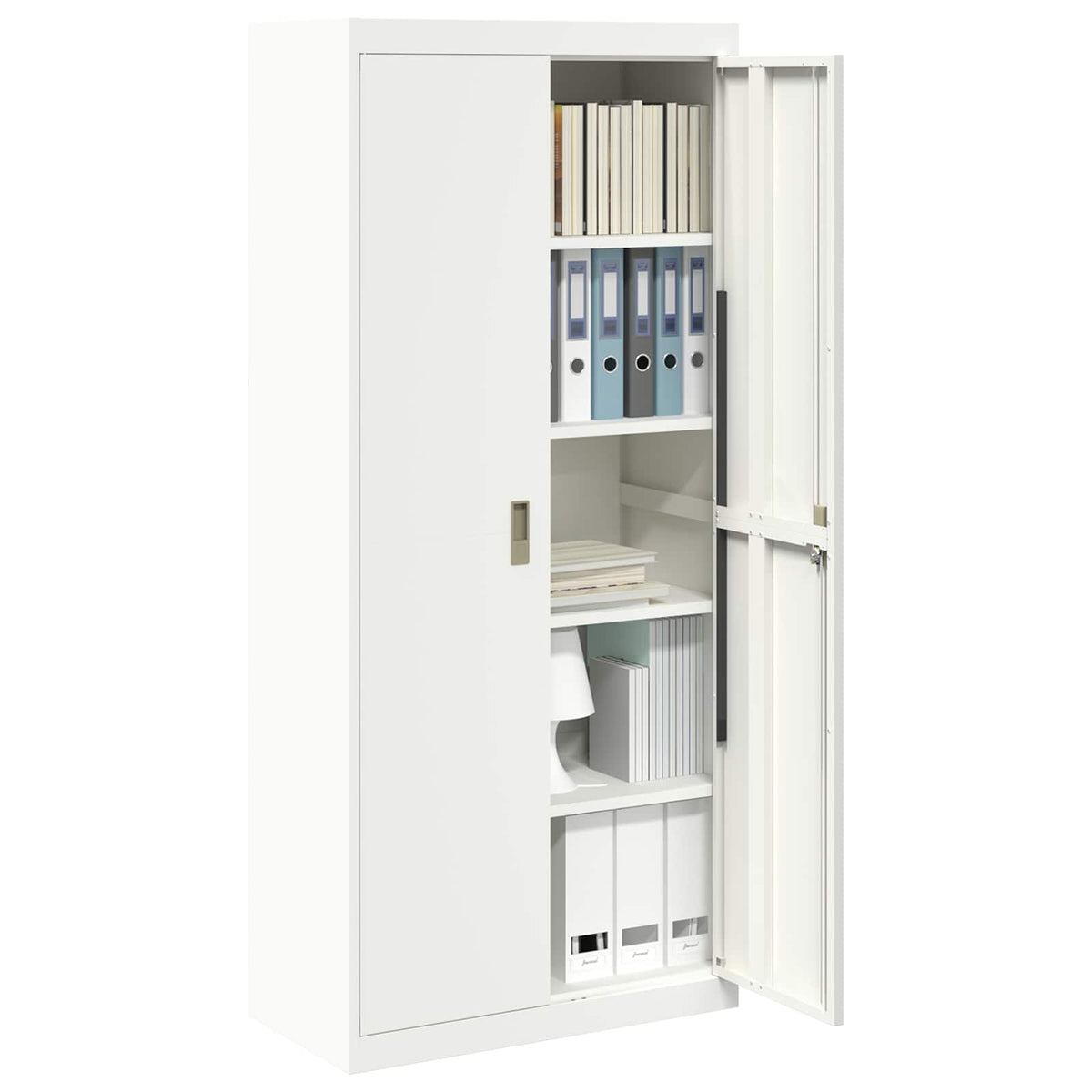 Storage Cabinet White 80 x 40 x180 cm Steel