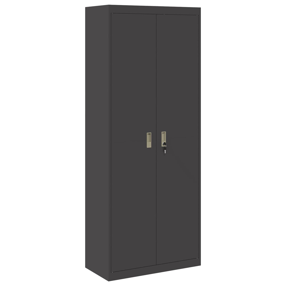 Storage Cabinet Black 80 x 40 x200 cm Steel