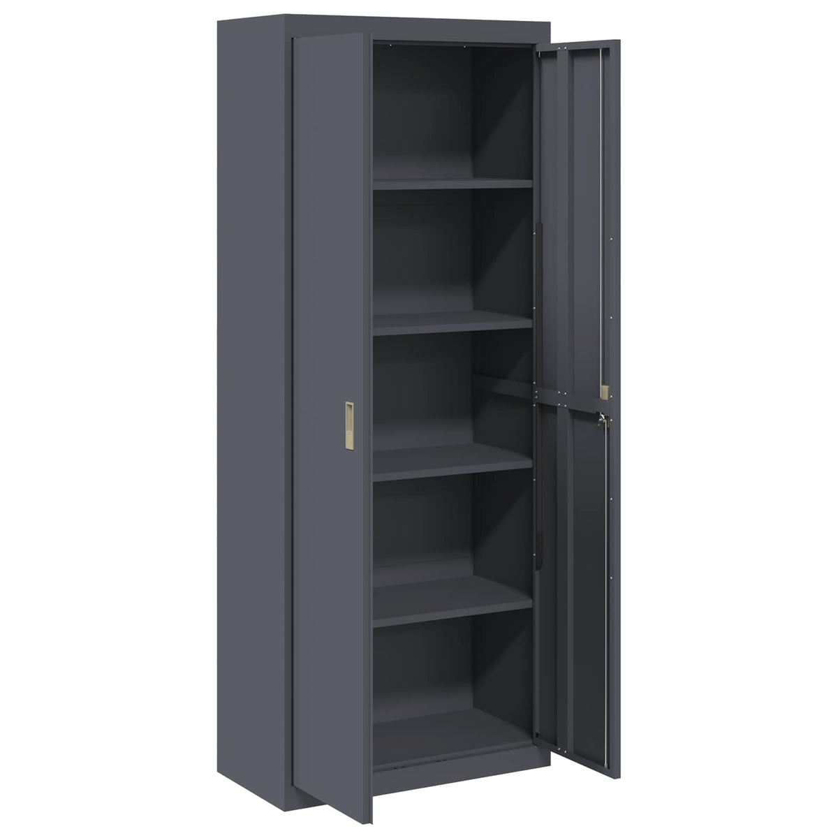 Storage Cabinet Anthracite 80 x 40 x200 cm Steel