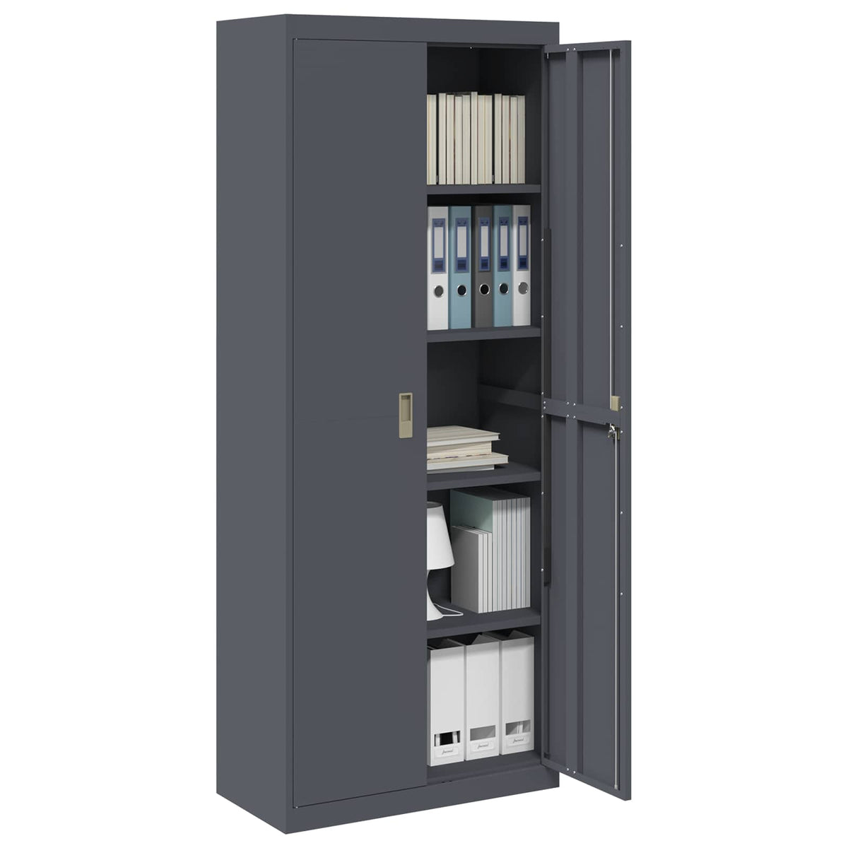 Storage Cabinet Anthracite 80 x 40 x200 cm Steel