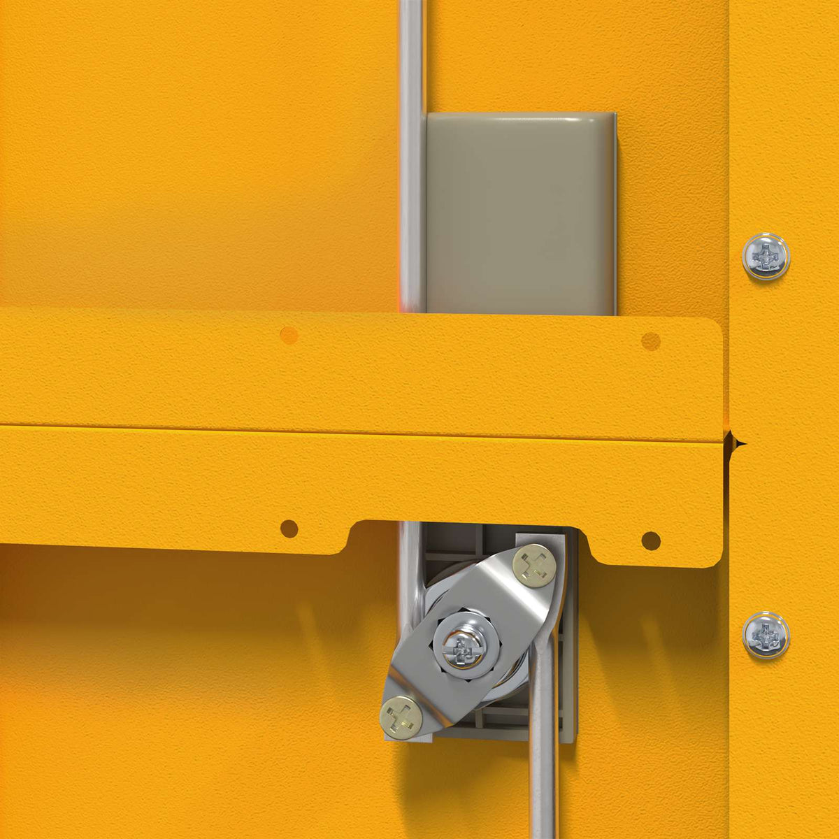 Storage Cabinet Mustard Yellow 80 x 40 x200 cm Steel