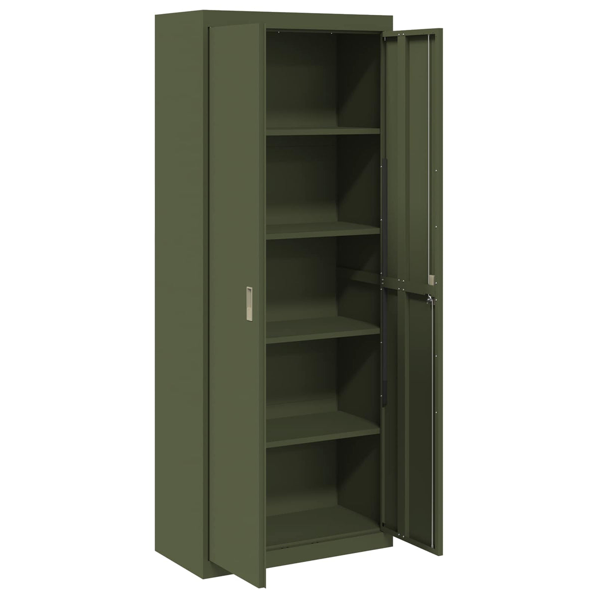 Storage Cabinet Olive Green 80 x 40 x200 cm Steel