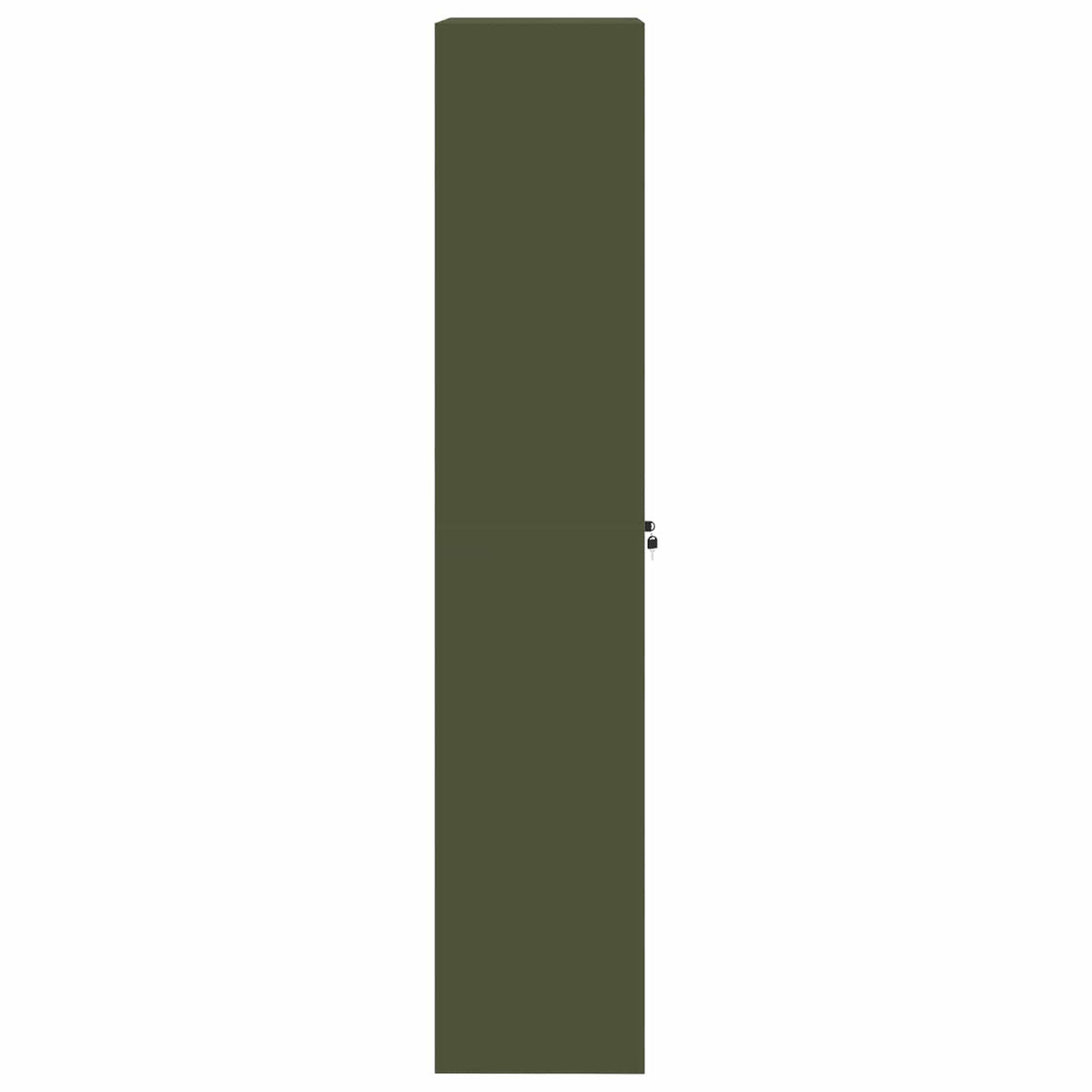Storage Cabinet Olive Green 80 x 40 x200 cm Steel