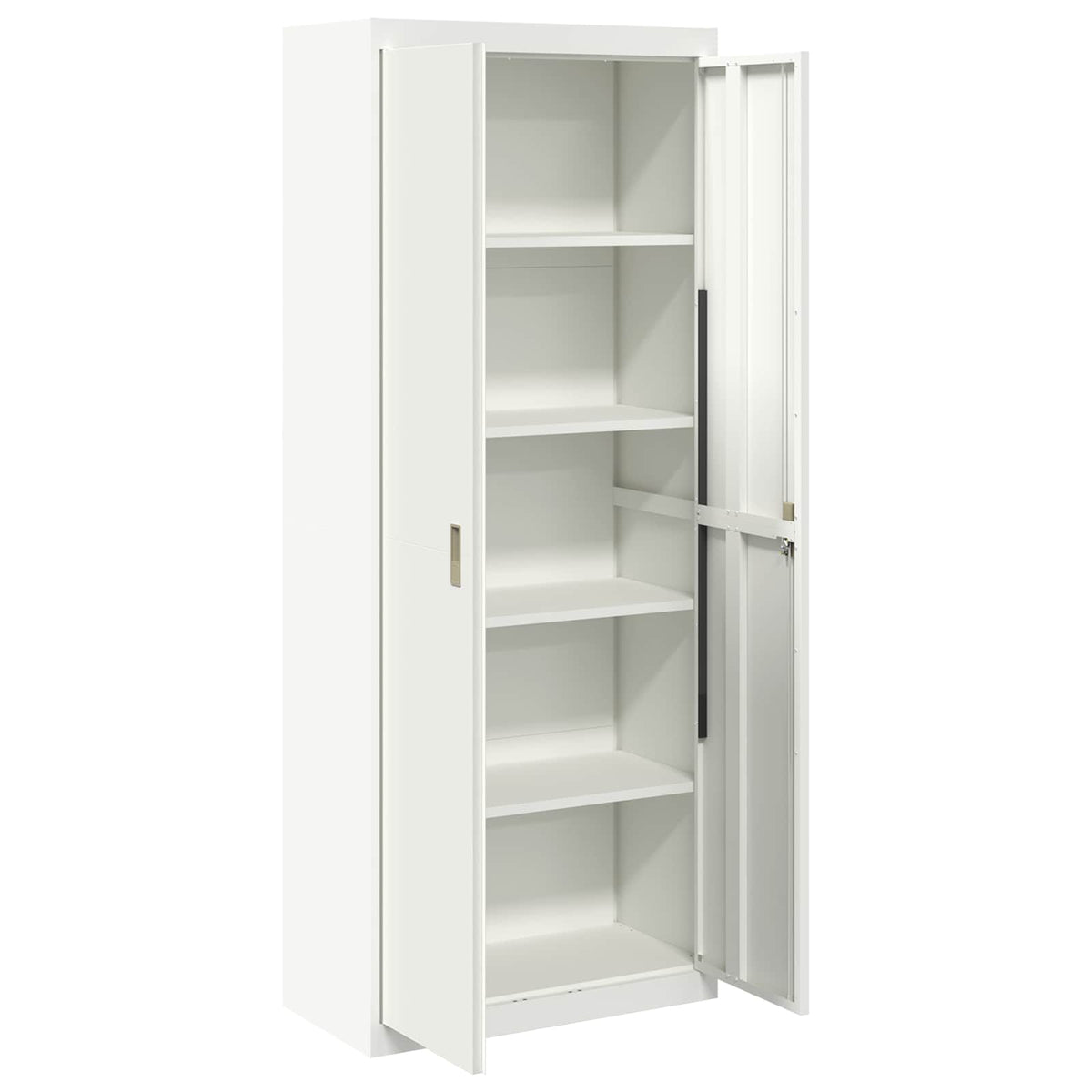 Storage Cabinet White 80 x 40 x200 cm Steel