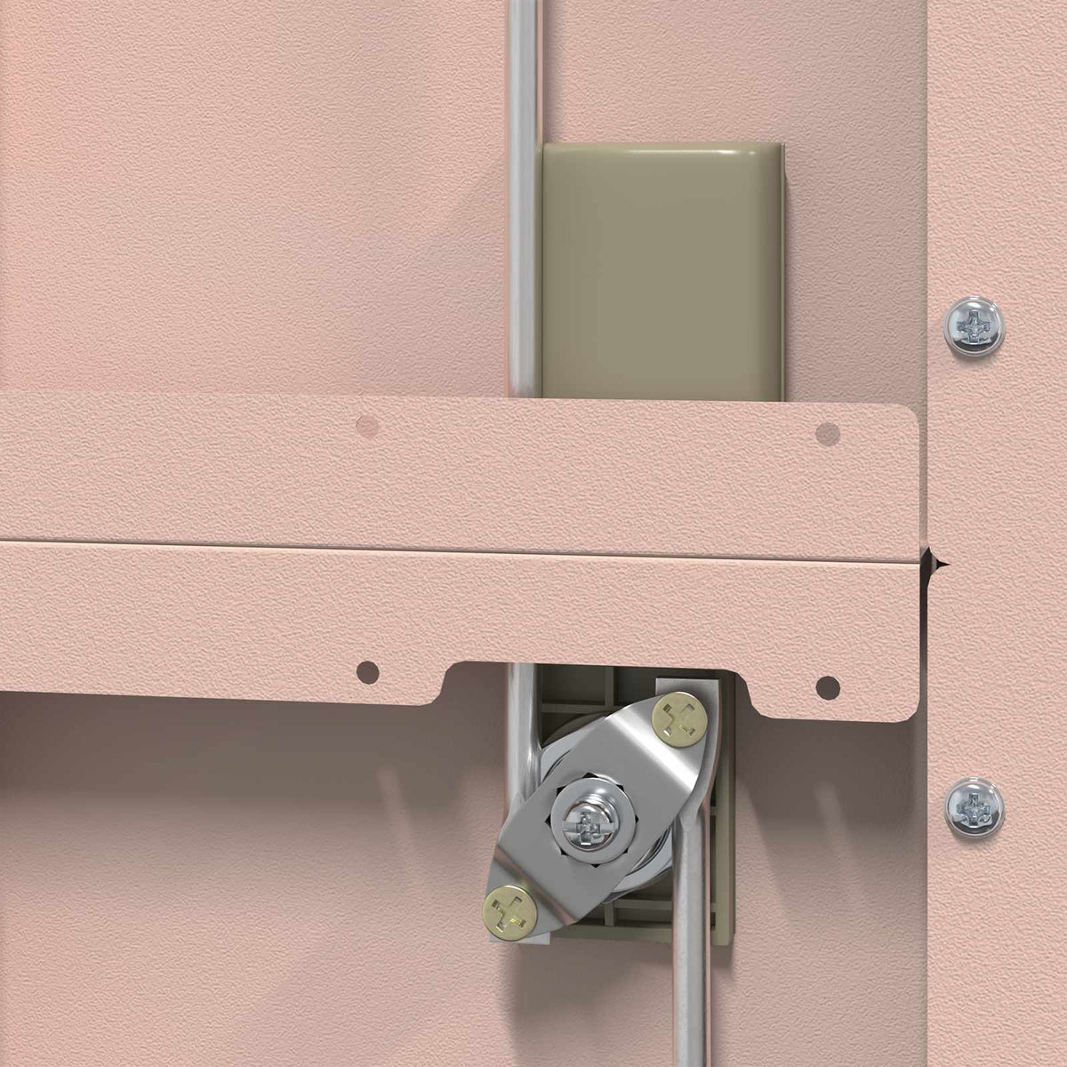 Storage Cabinet Pink 60 x 40 x180 cm Steel