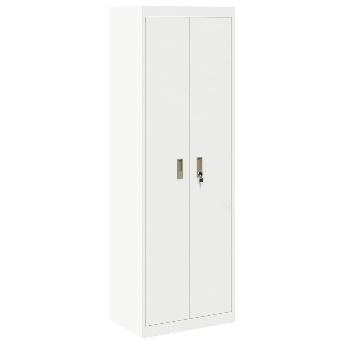 Storage Cabinet White 60 x 40 x180 cm Steel