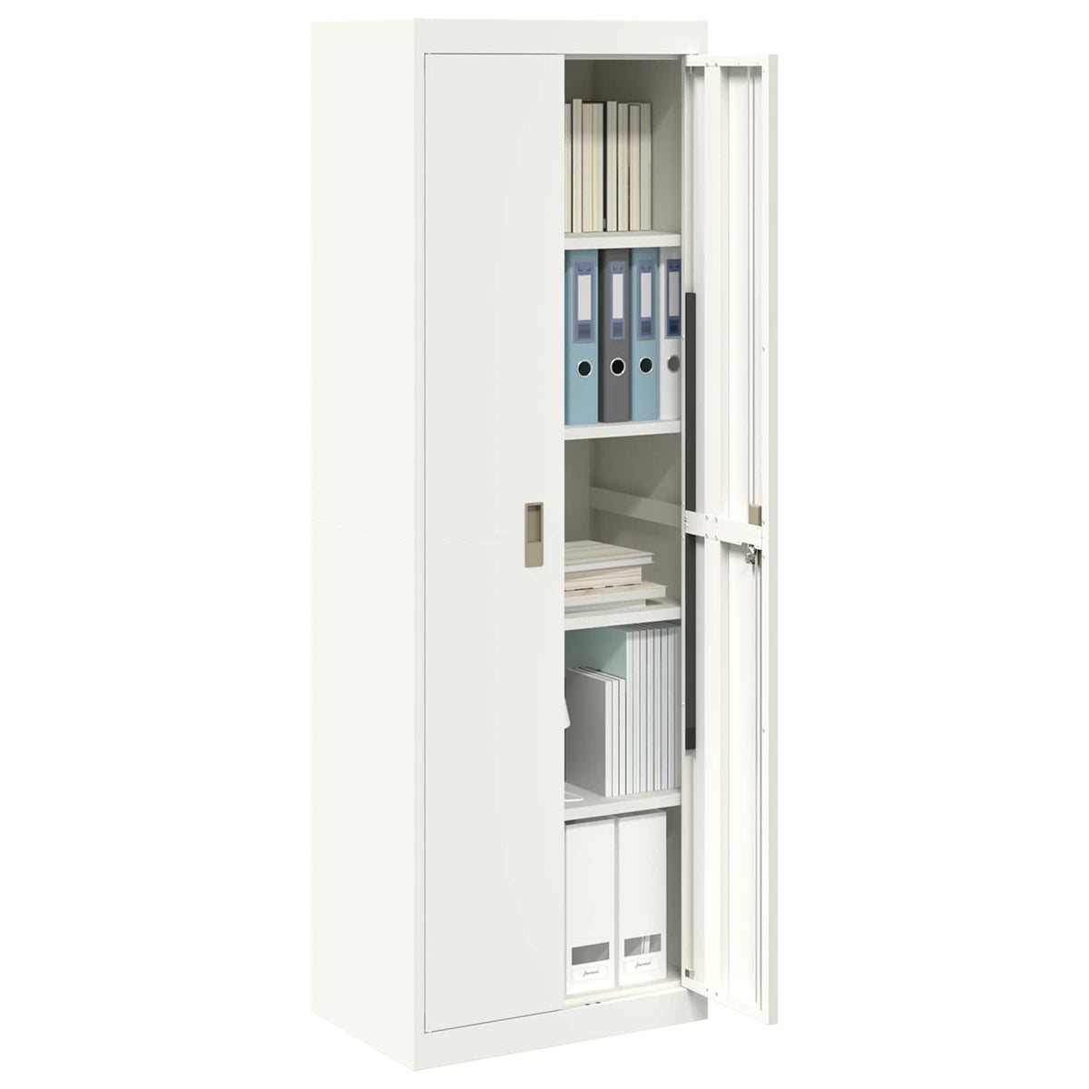 Storage Cabinet White 60 x 40 x180 cm Steel