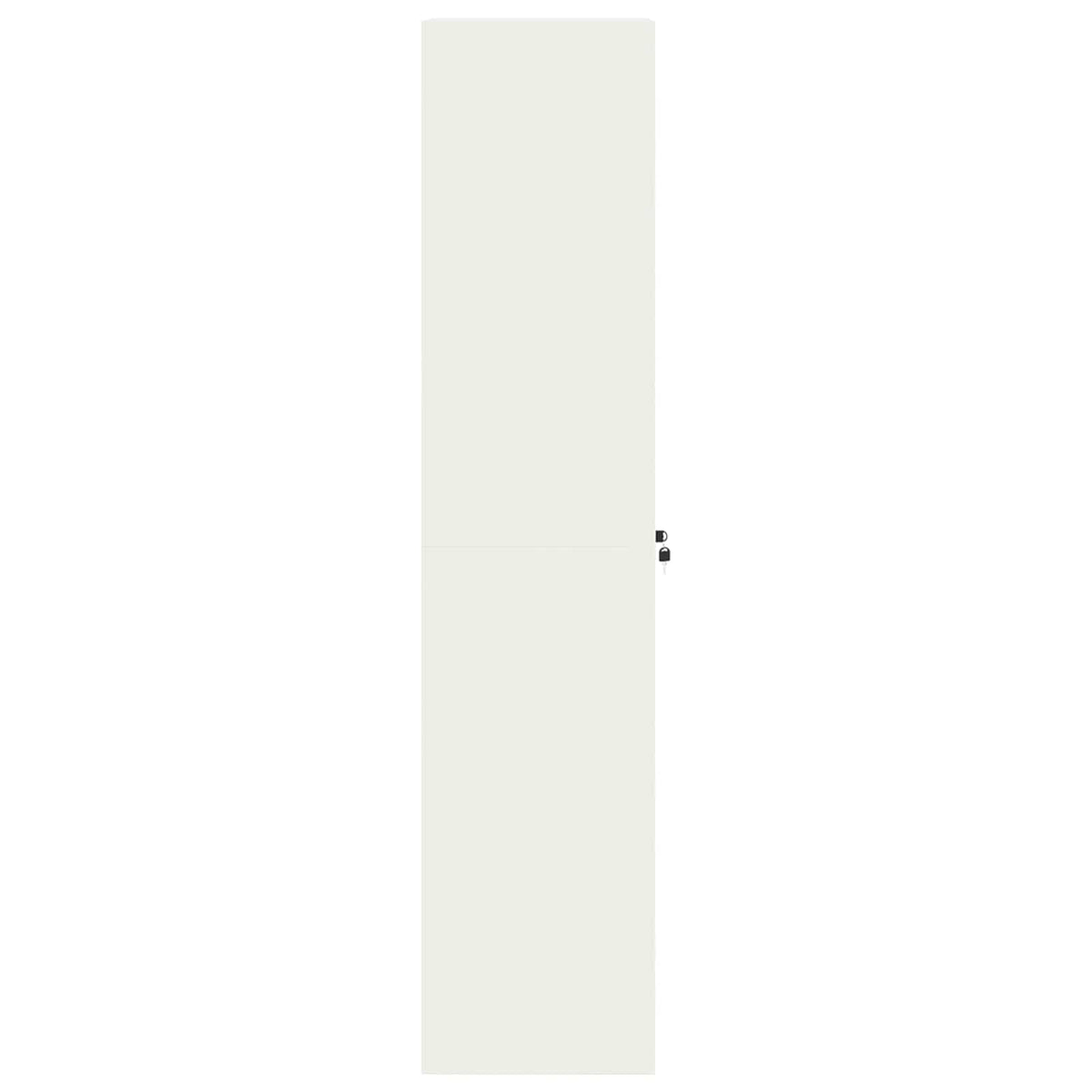 Storage Cabinet White 60 x 40 x180 cm Steel
