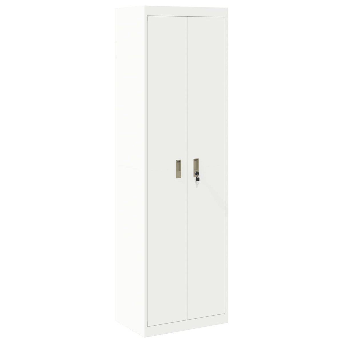 Storage Cabinet White 60 x 40 x200 cm Steel