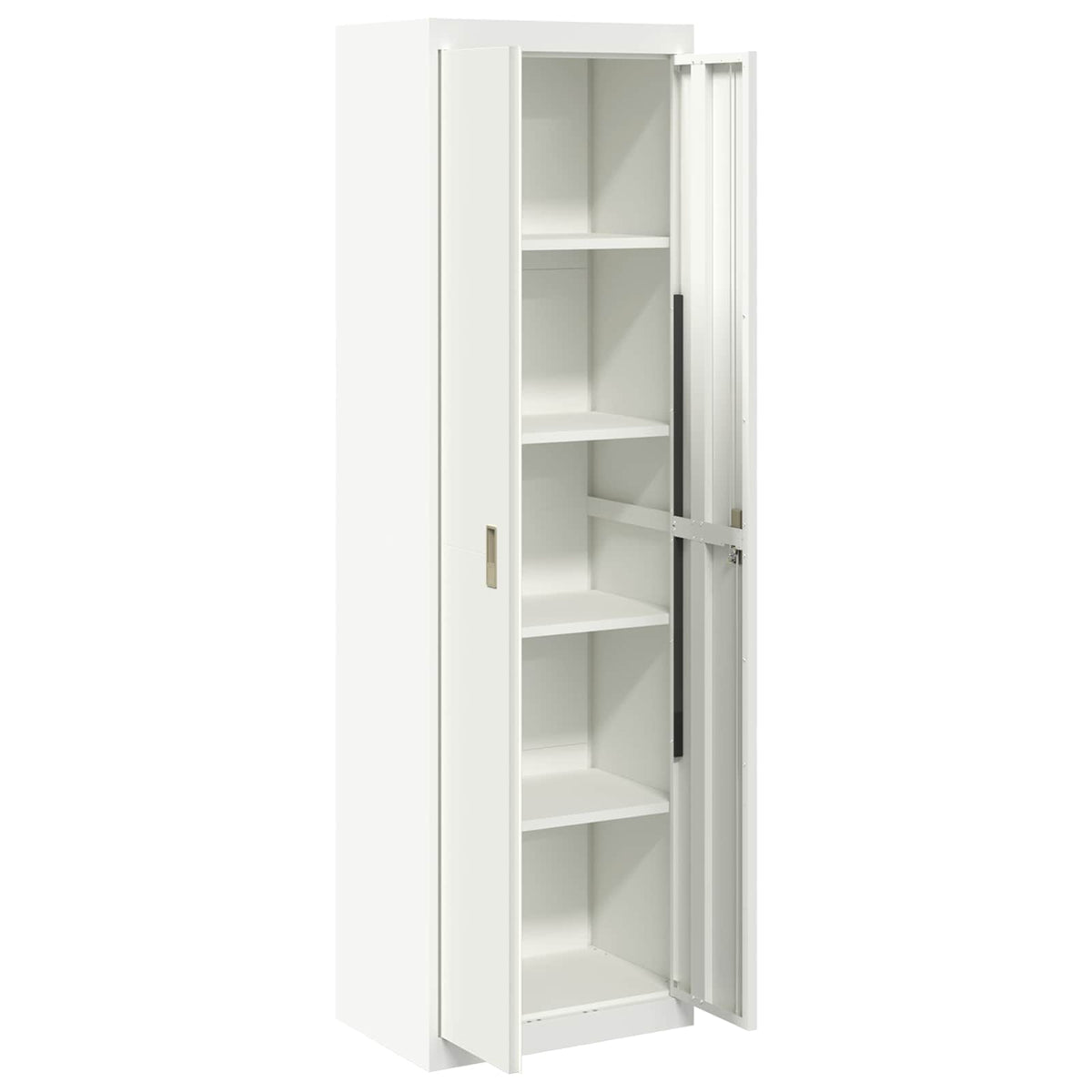 Storage Cabinet White 60 x 40 x200 cm Steel