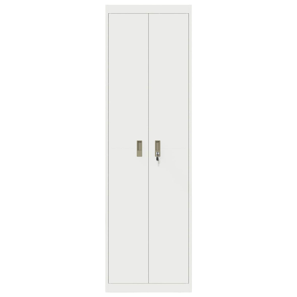 Storage Cabinet White 60 x 40 x200 cm Steel