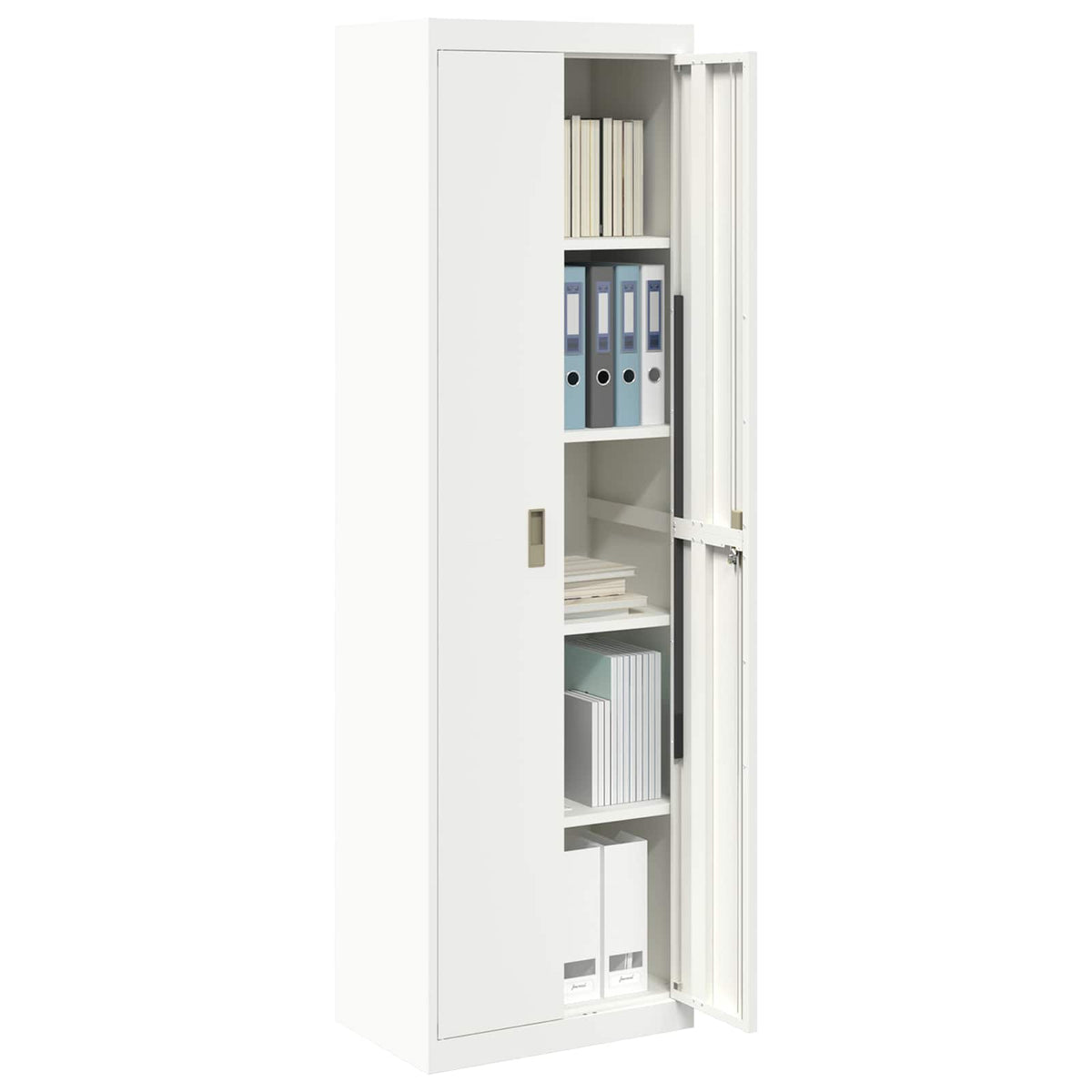 Storage Cabinet White 60 x 40 x200 cm Steel