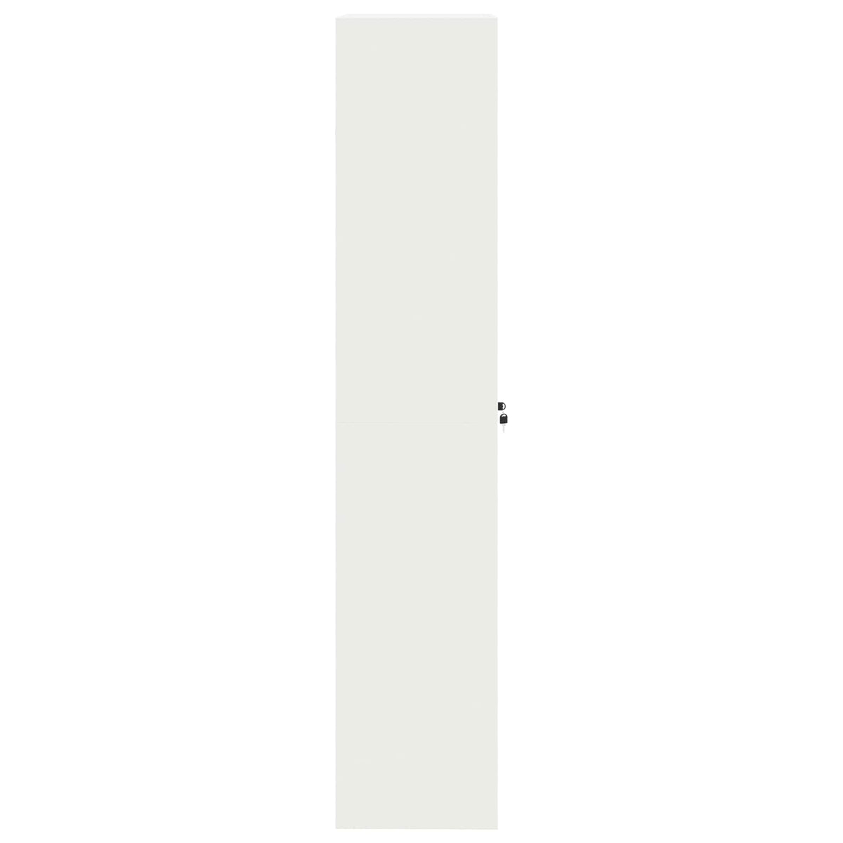 Storage Cabinet White 60 x 40 x200 cm Steel