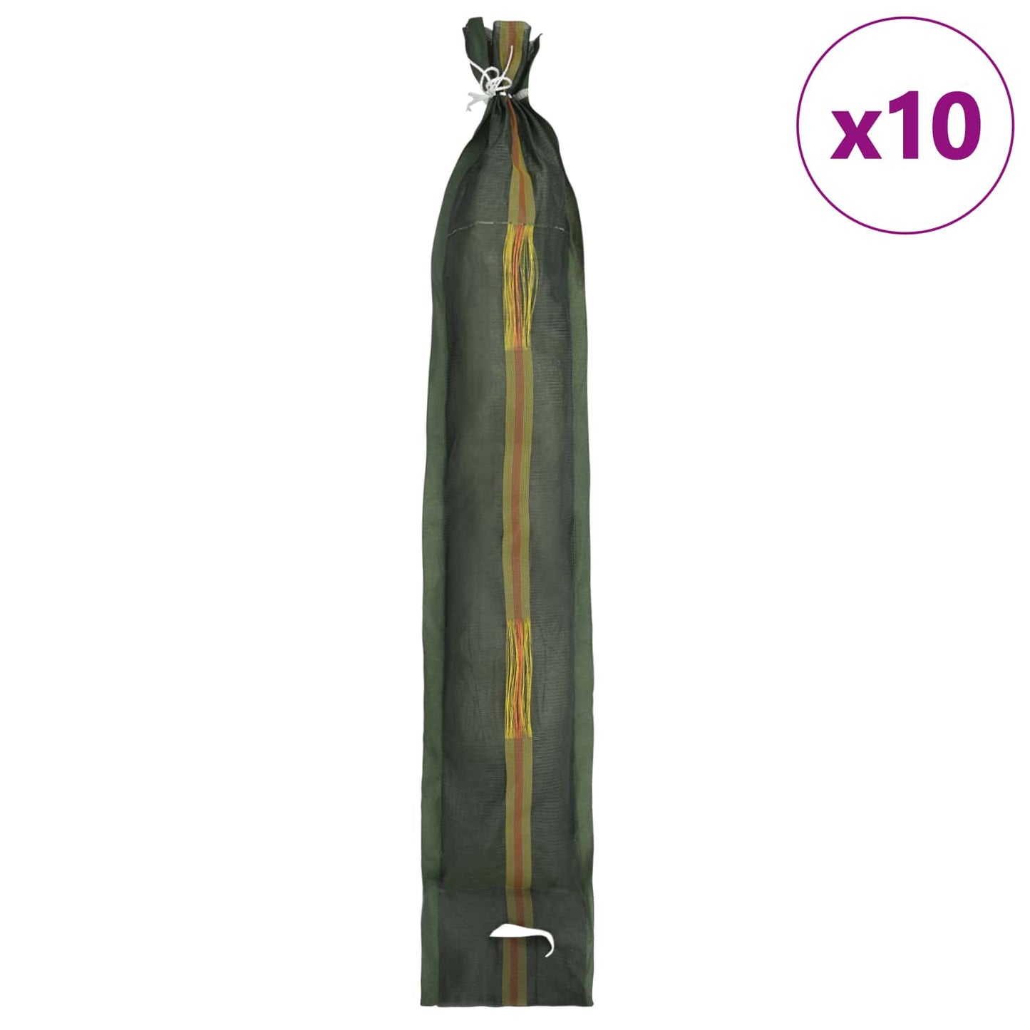 Sandbags 10 pcs Dark Green 120 x 27 cm HDPE