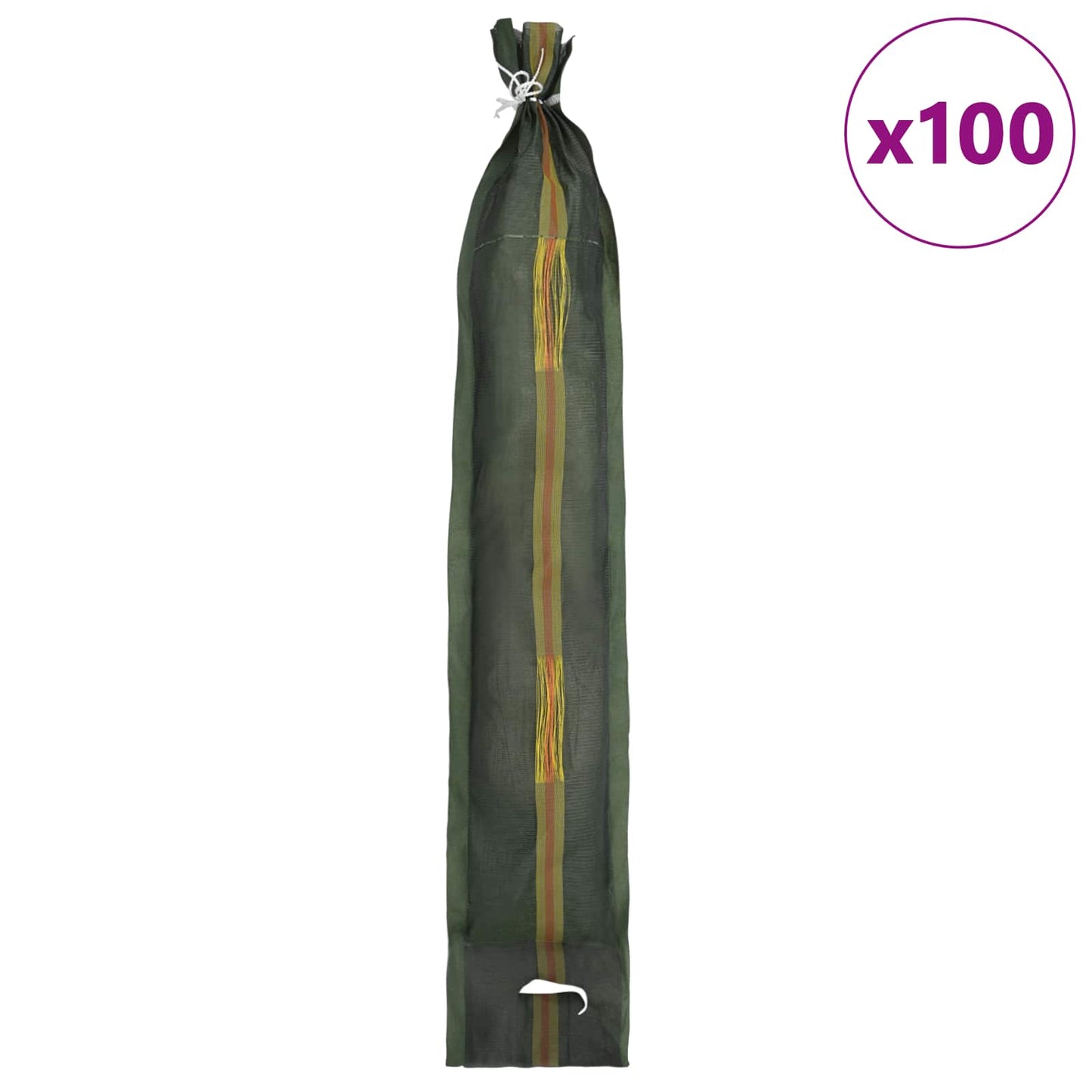 Sandbags 100 pcs Dark Green 120 x 27 cm HDPE