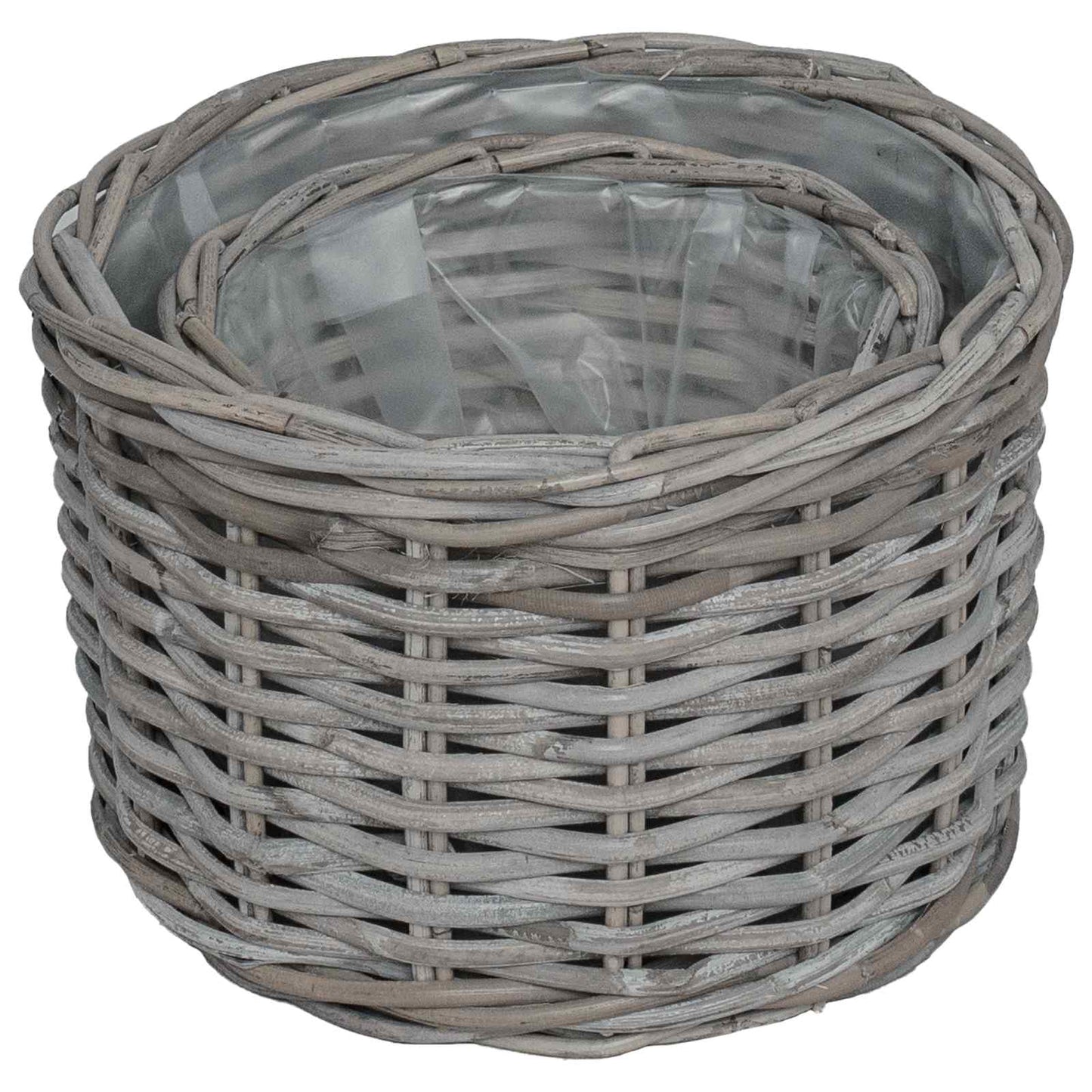 Planter Basket with Storage 2 pcs Grey