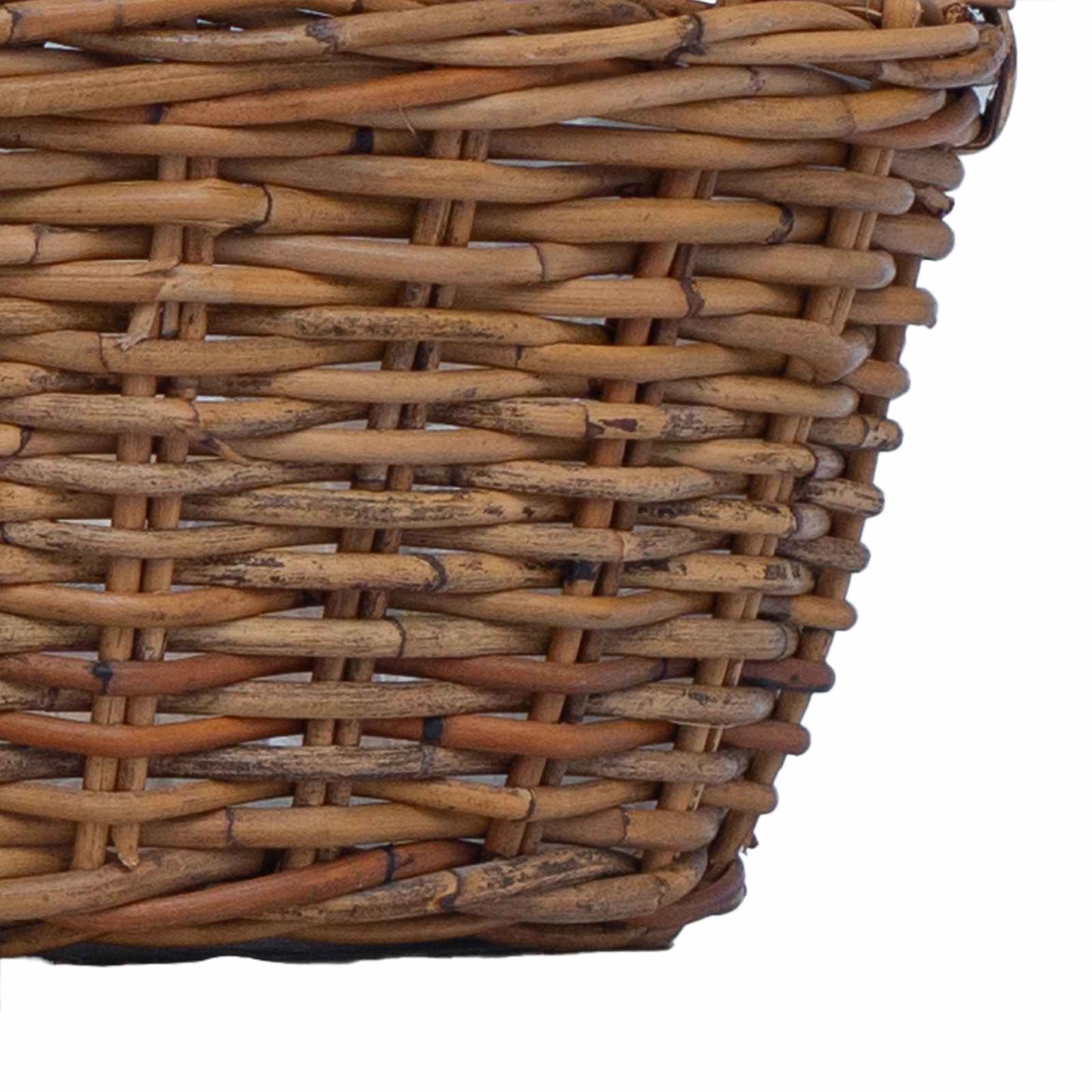 Planter Basket with Storage 2 pcs Brown Lacak Rattan