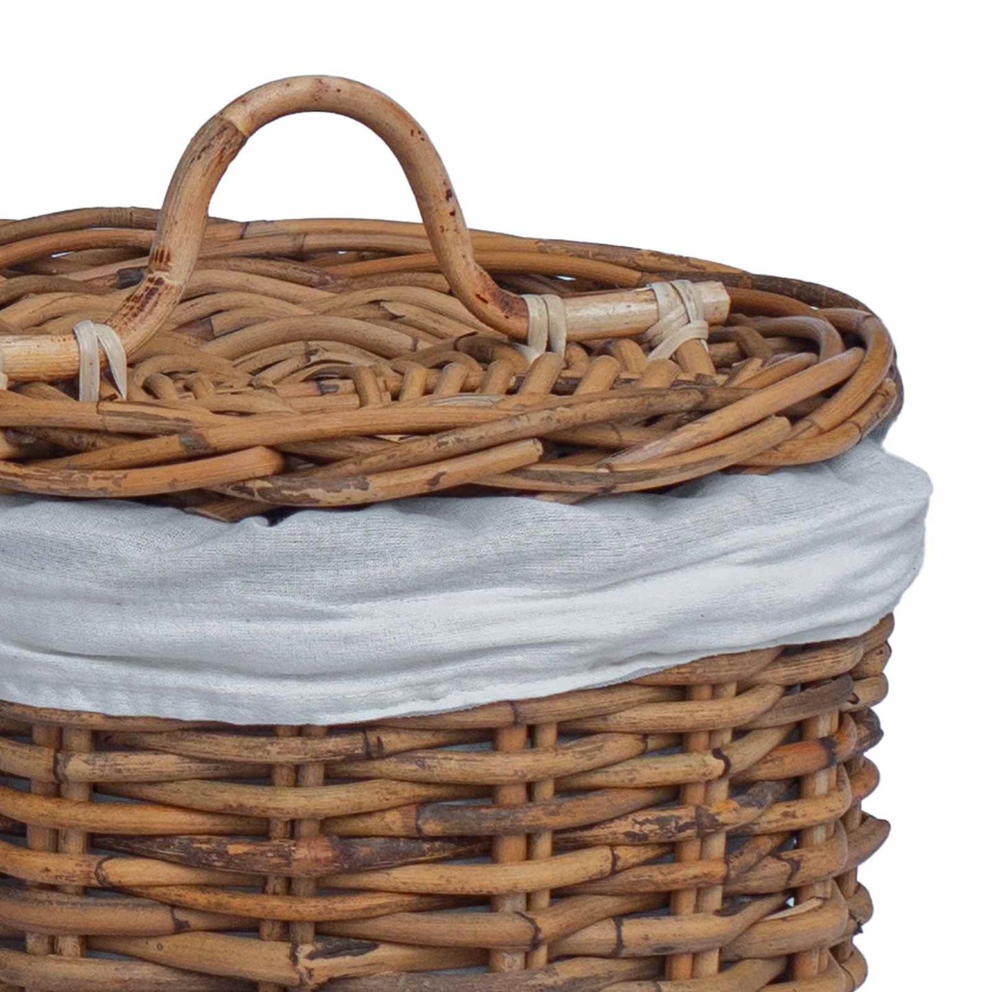 Laundry Basket 2 pcs Brown