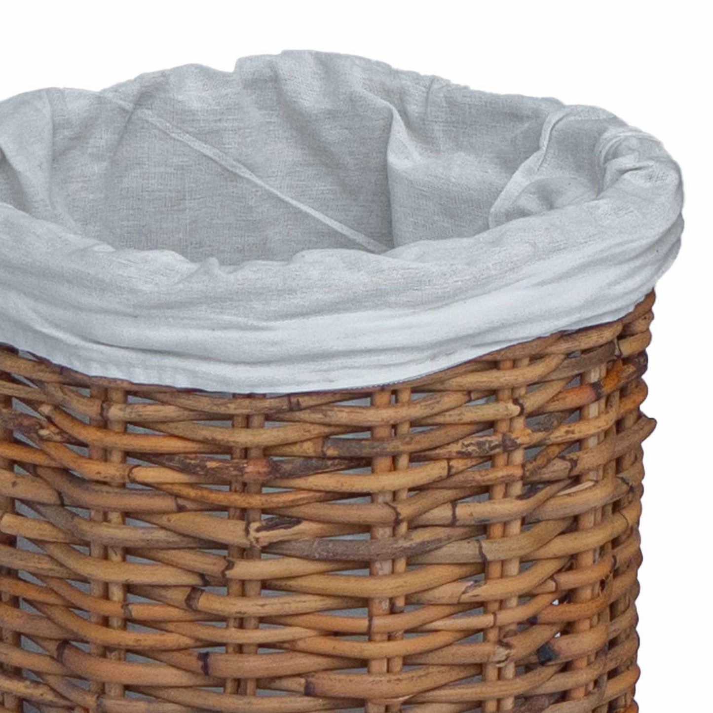 Laundry Basket 2 pcs Brown