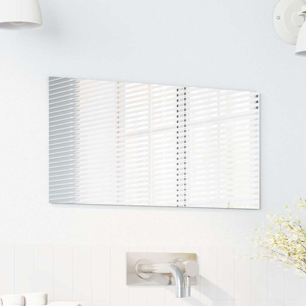 Wall Mirror Rectangular 30 x 60 cm Tempered Glass