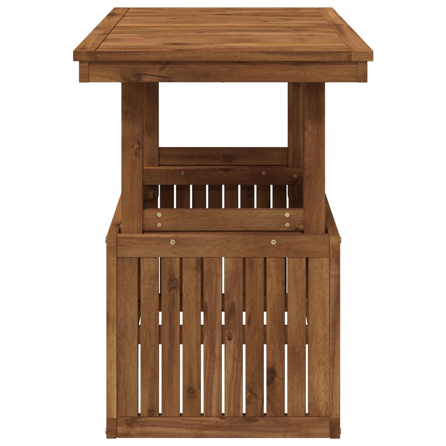 Garden Coffee Table Solid Acacia Wood Height Adjustable Natural