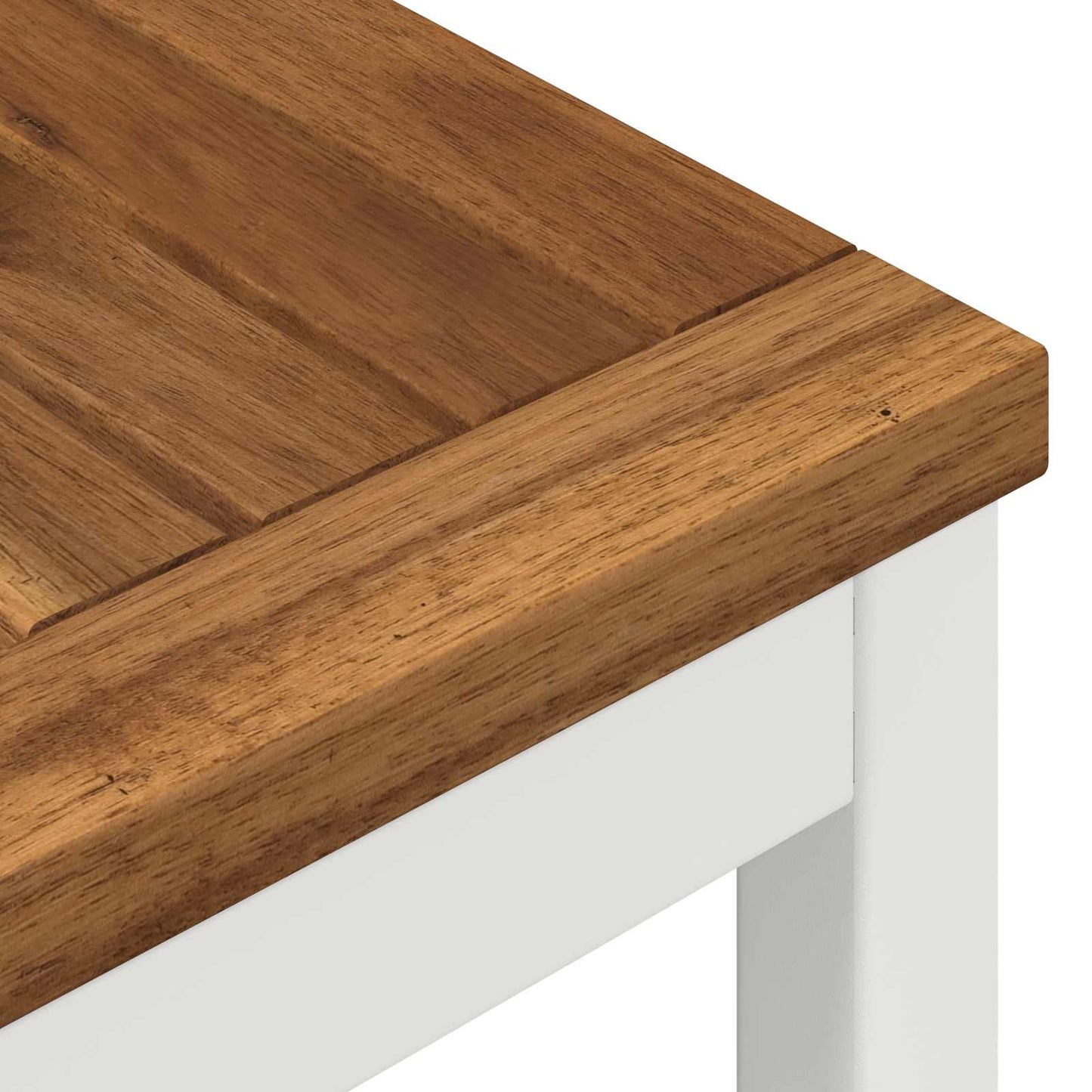 Coffee Table Natural and White 50 x 100.5 x 45 cm