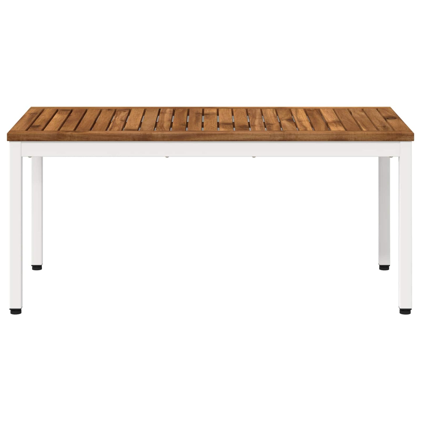 Coffee Table Natural and White 50 x 100.5 x 45 cm