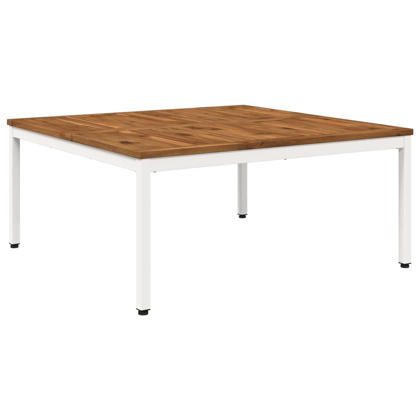Coffee Table Natural and White 100 x 100.5 x 45 cm