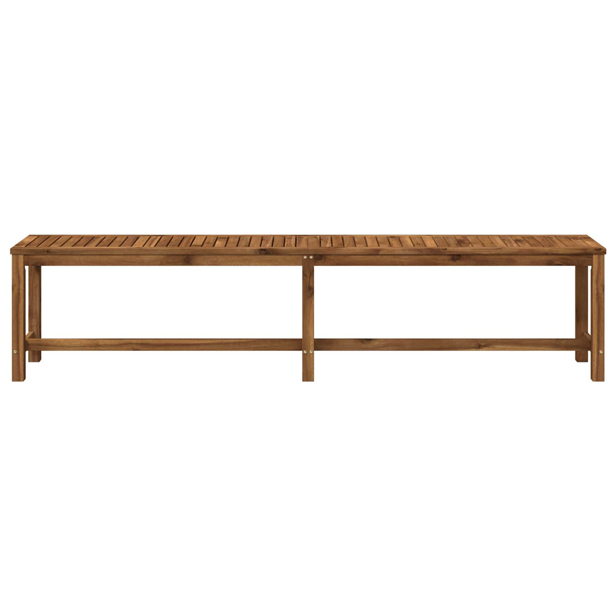 Garden Bench LAREN 201 x 35 x 45 cm Solid Acacia Wood Natural