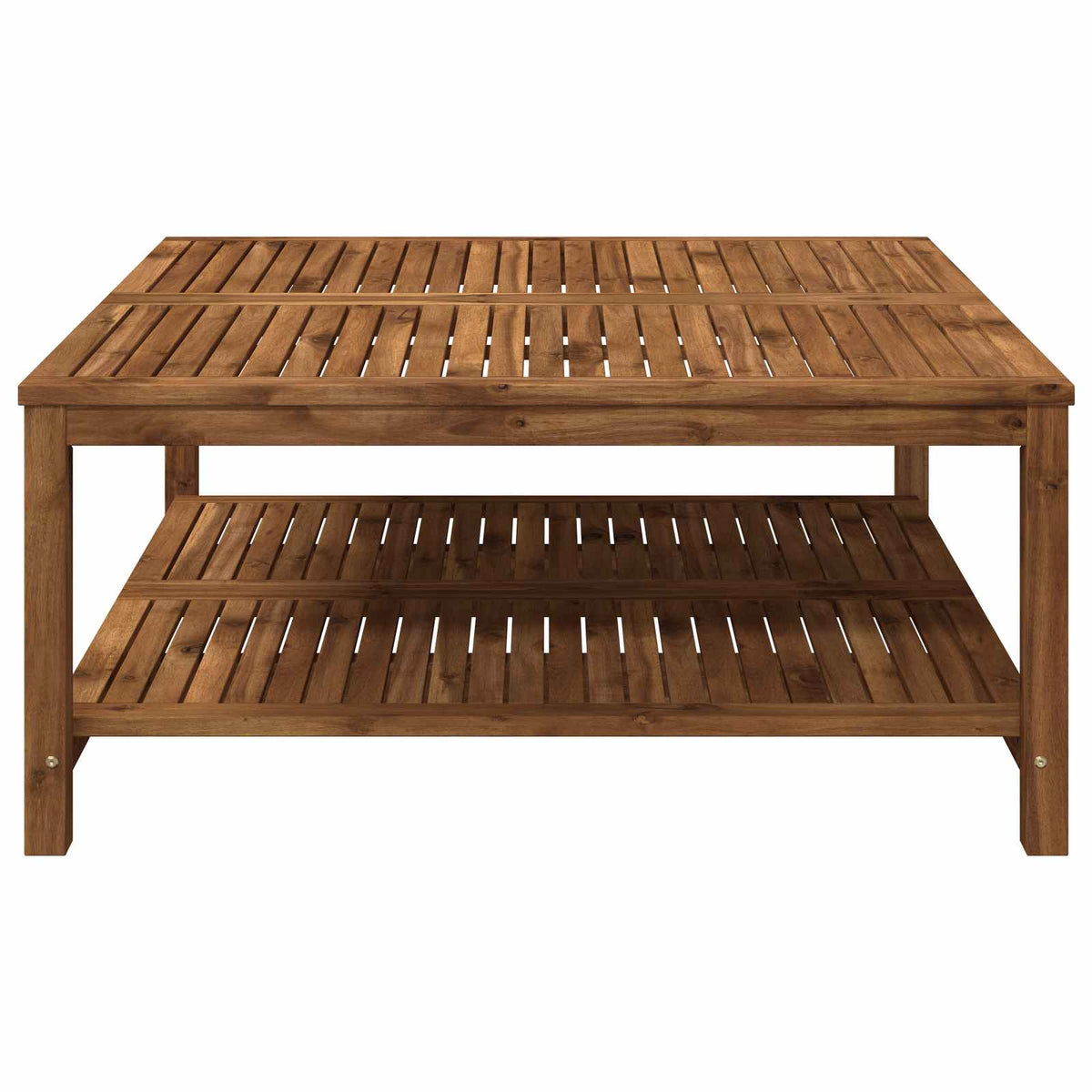 Coffee Table Natural 100.5 x 98 x 45 cm Solid Acacia Wood