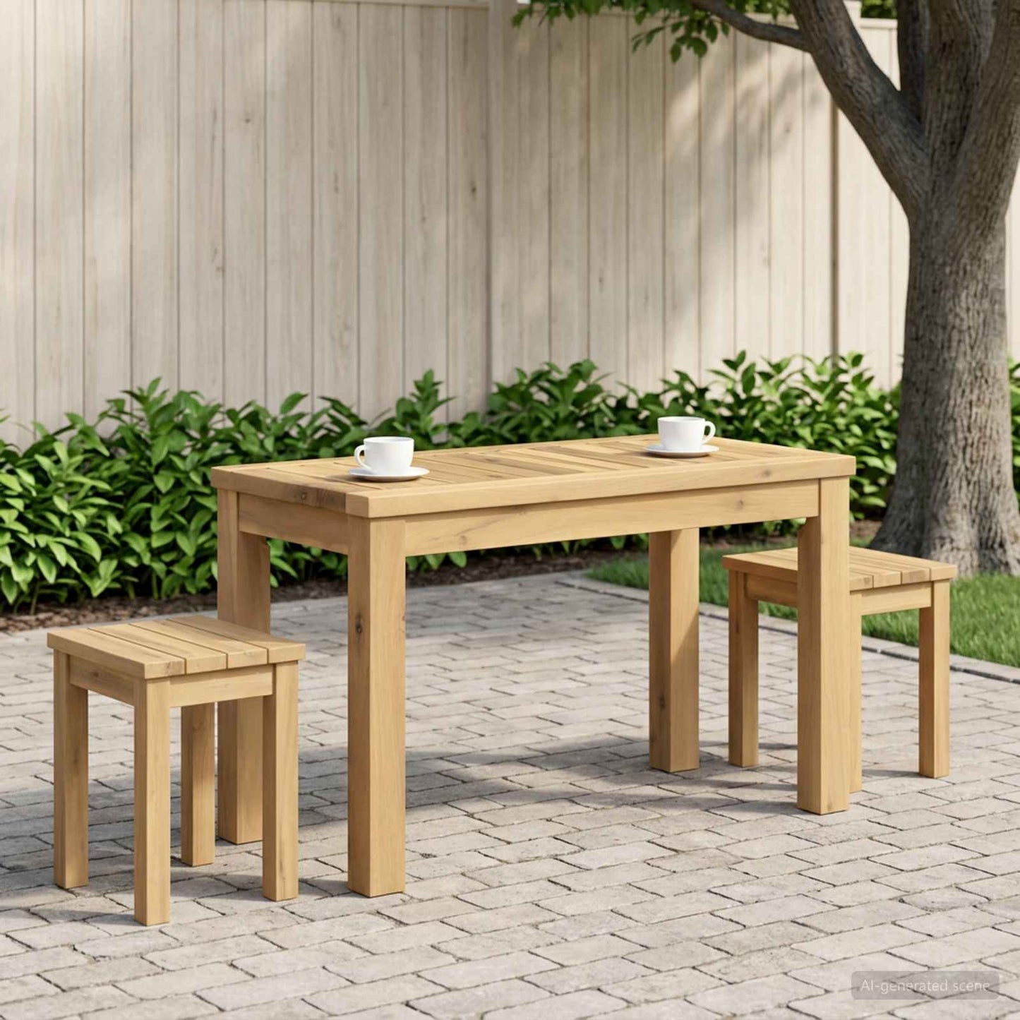 Coffee Table White 60.5 x 30 x 36 cm Solid Acacia Wood