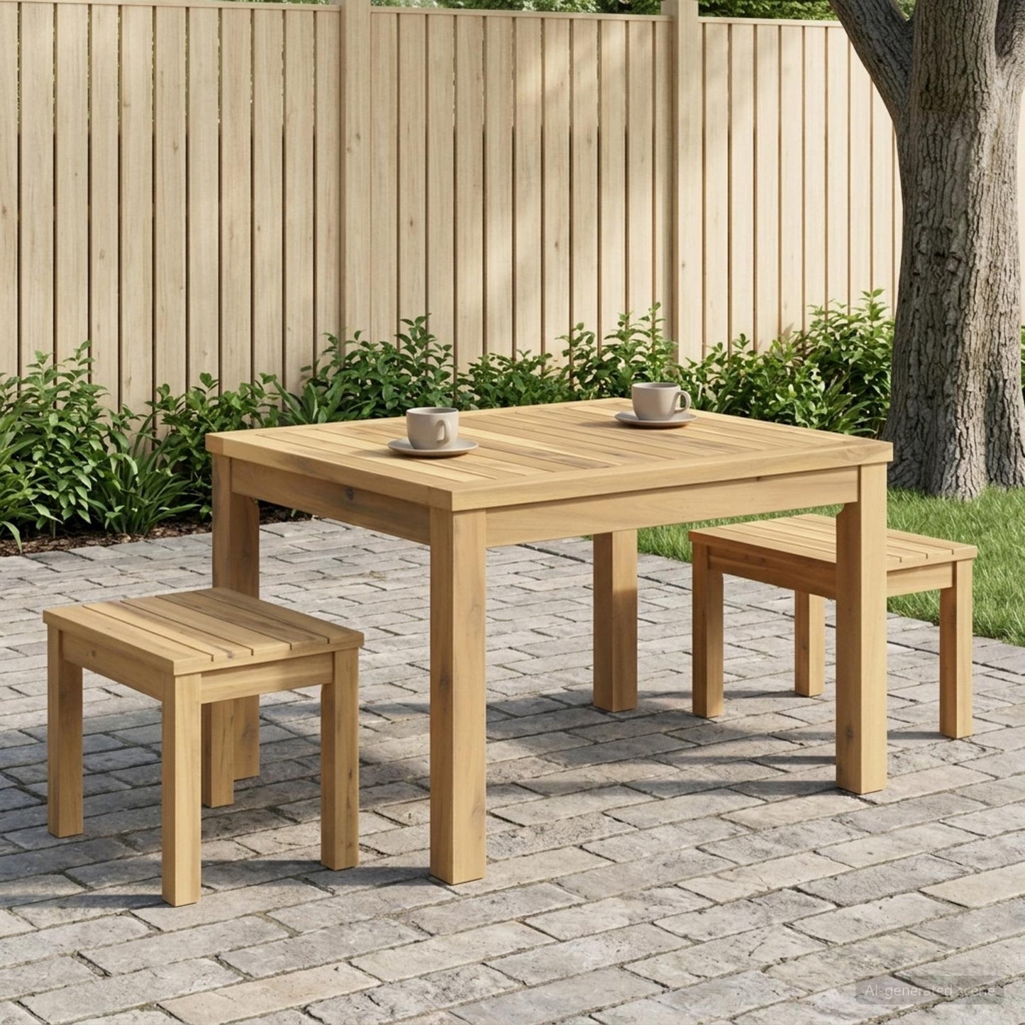 Coffee Table White 50 x 60.5 x 36 cm Solid Acacia Wood