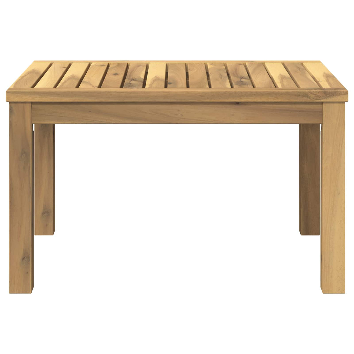 Coffee Table White 49 x 60.5 x 36 cm Solid Acacia Wood