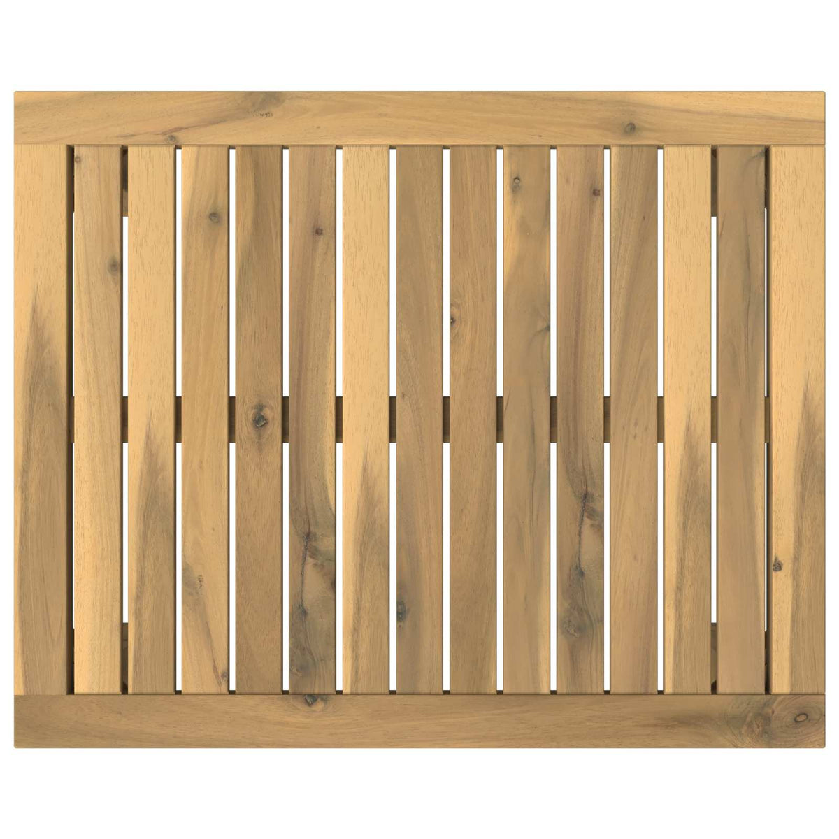 Coffee Table White 49 x 60.5 x 36 cm Solid Acacia Wood