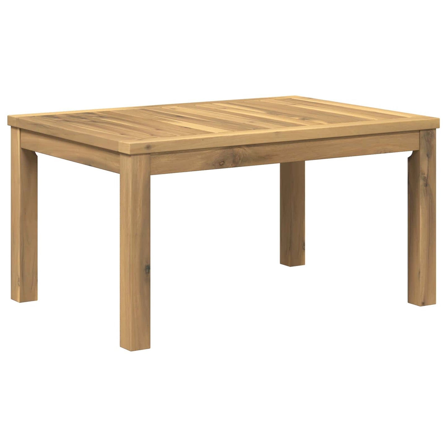 Coffee Table White 50 x 68.5 x 36 cm Solid Acacia Wood