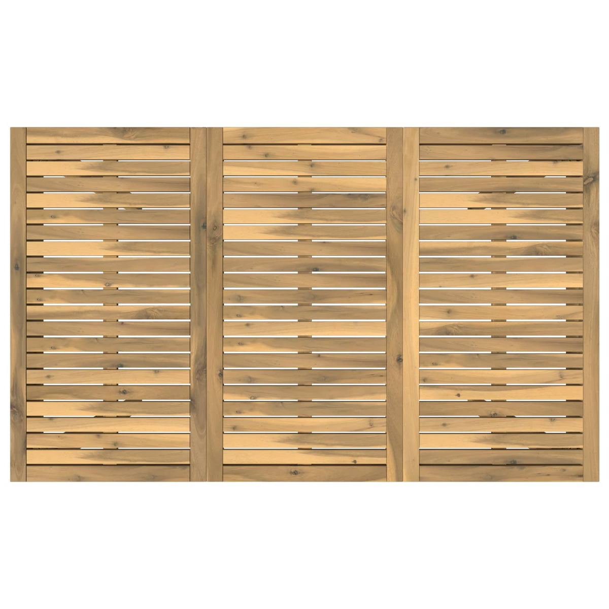 Garden Dinner Table White 147 x 88.5 x 75 cm Solid Acacia Wood