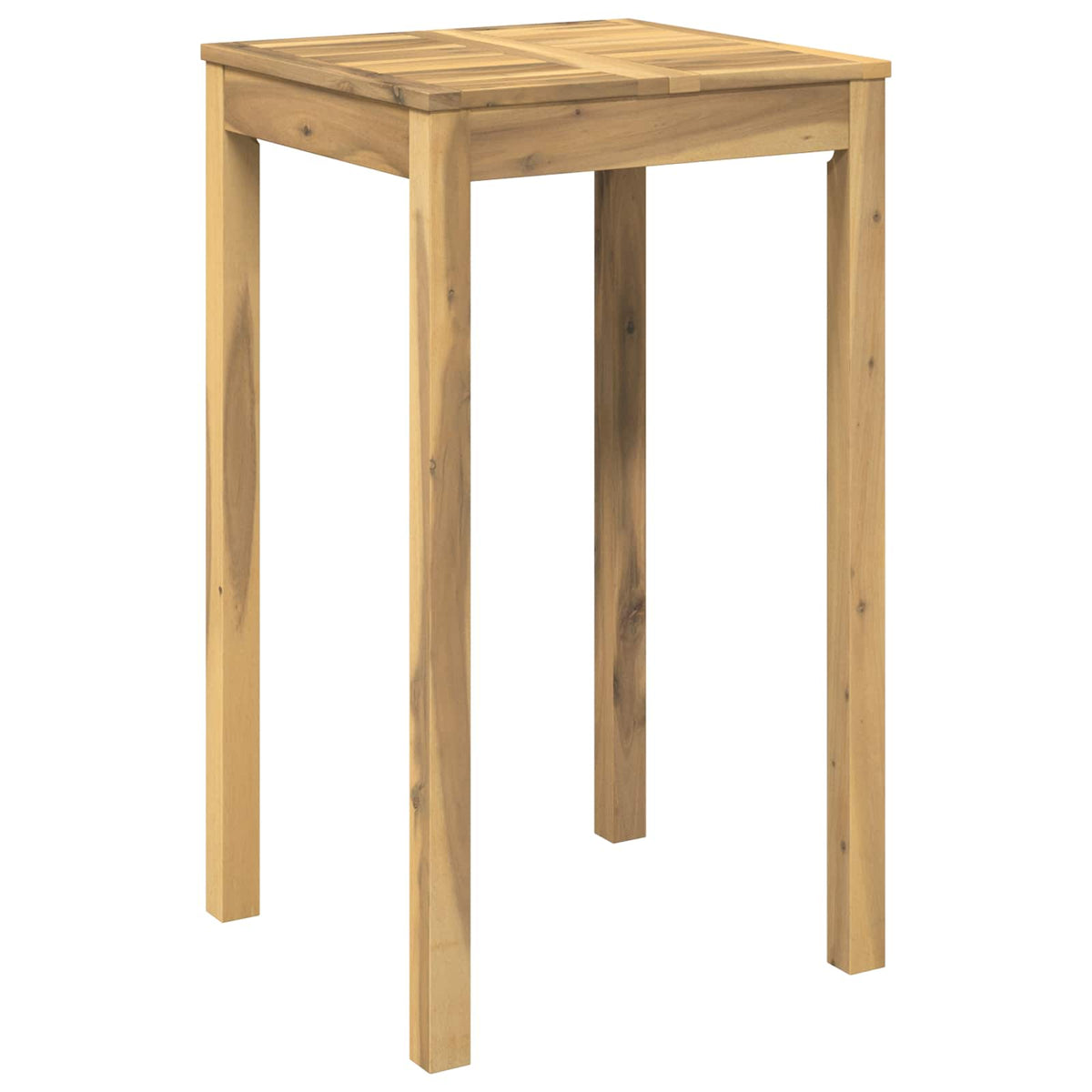 Garden Bar Table White 60 x 60.5 x 105 cm Solid Acacia Wood
