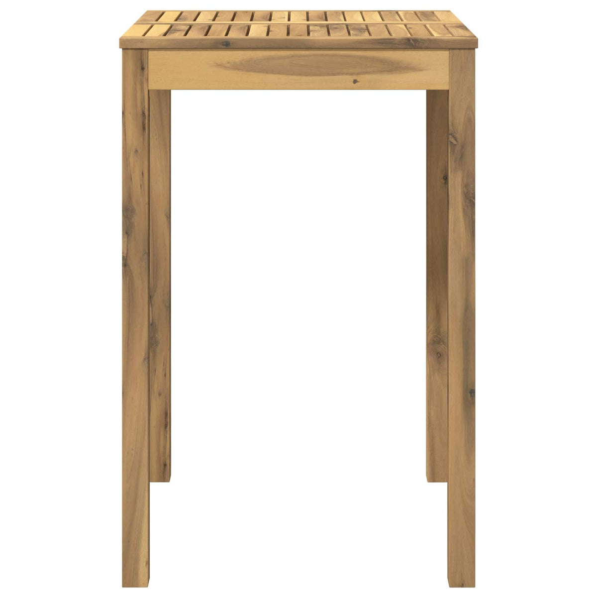 Garden Bar Table LAREN Whitewash 70 x 68.5 x 105 cm