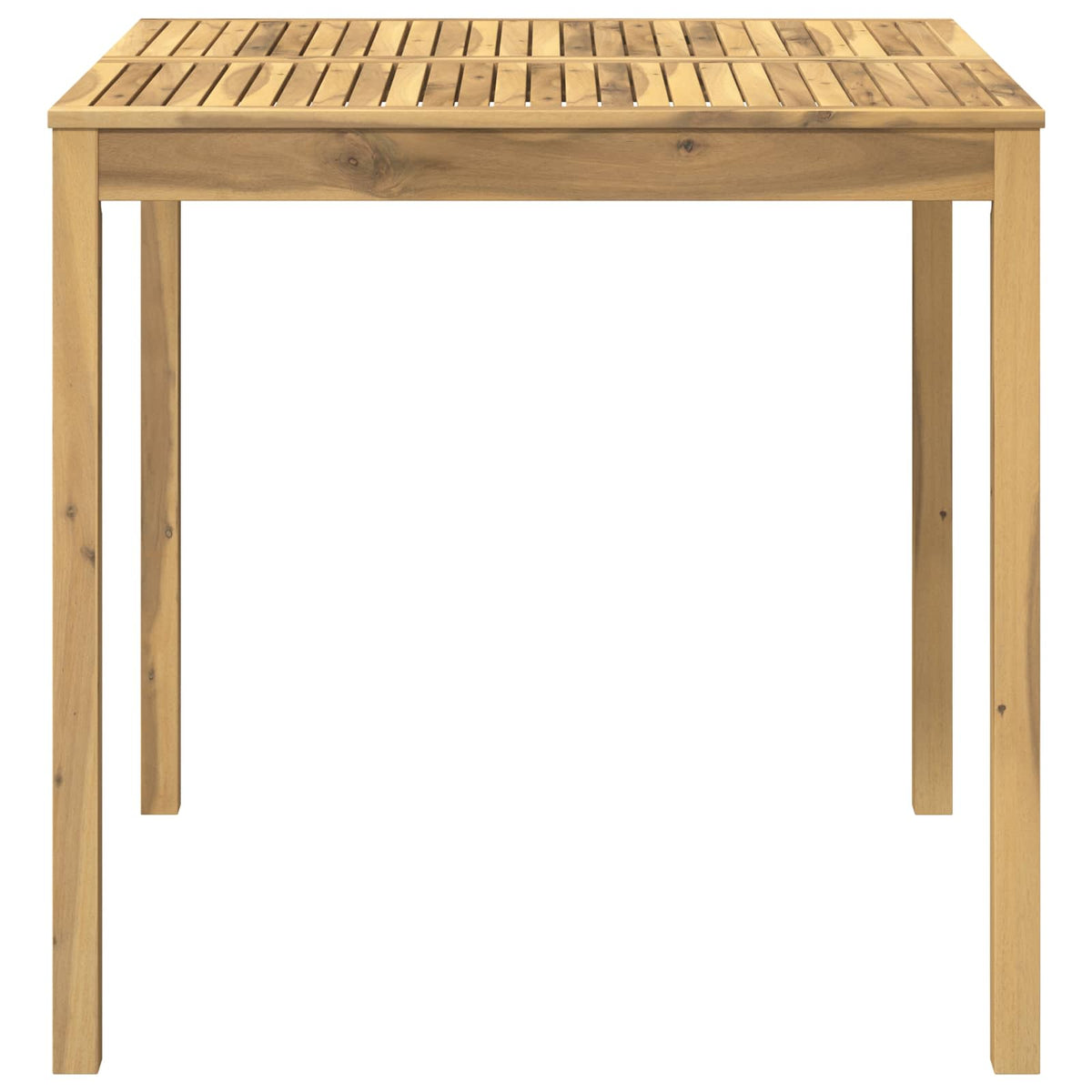 Garden Bar Table White 110 x 108.5 x 105 cm Solid Acacia Wood